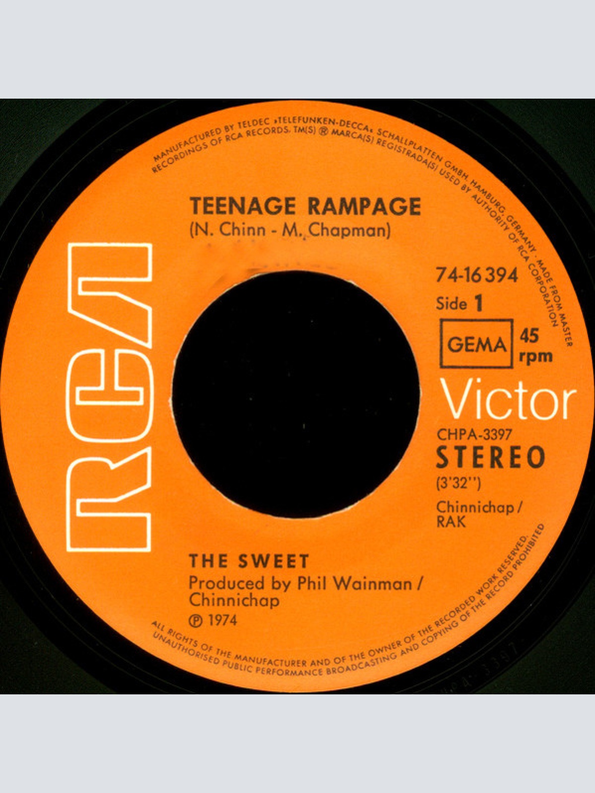 Vinyl / The Sweet - Teenage Rampage