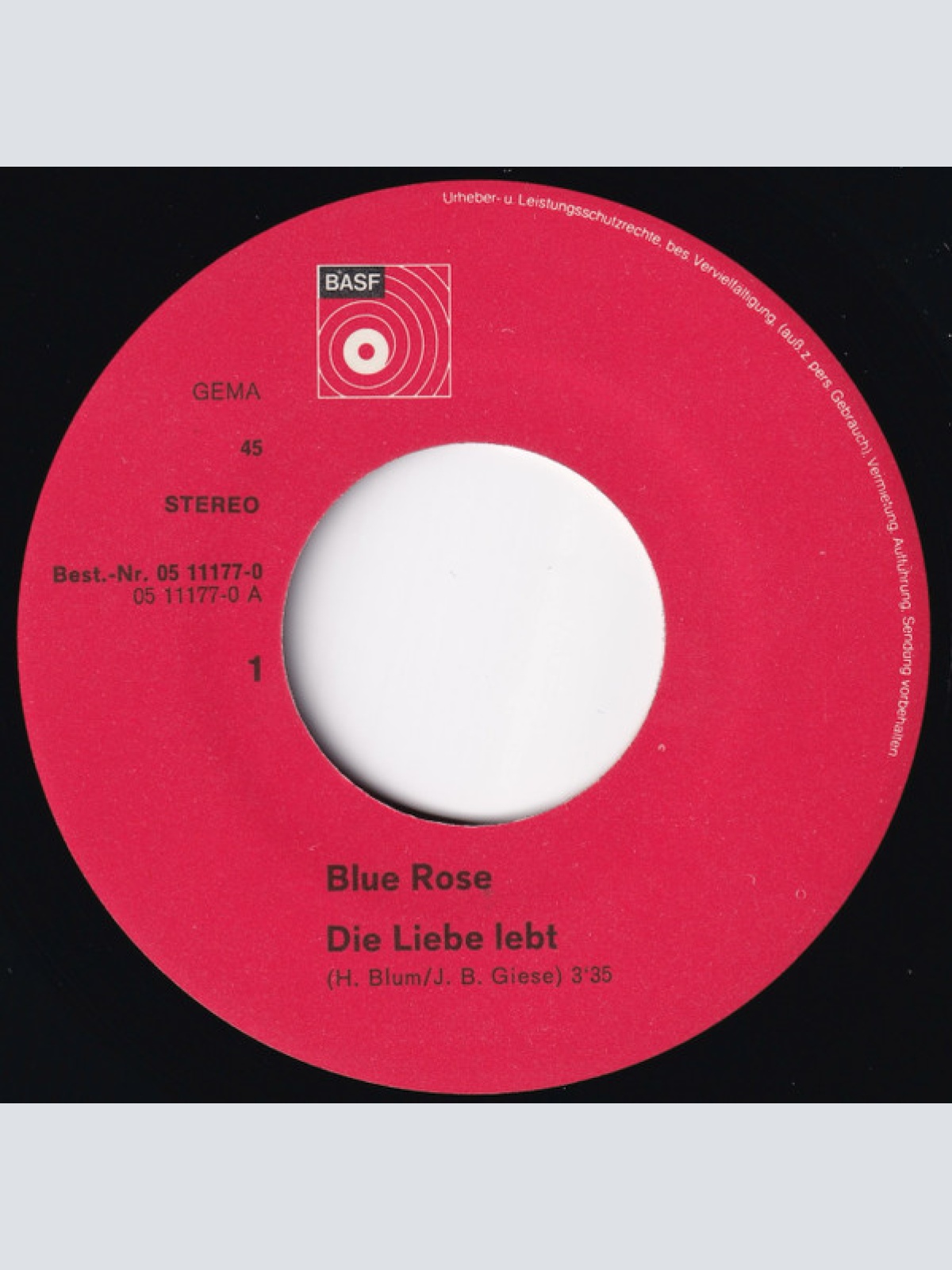 Vinyl / Blue Rose (4) - Die Liebe Lebt