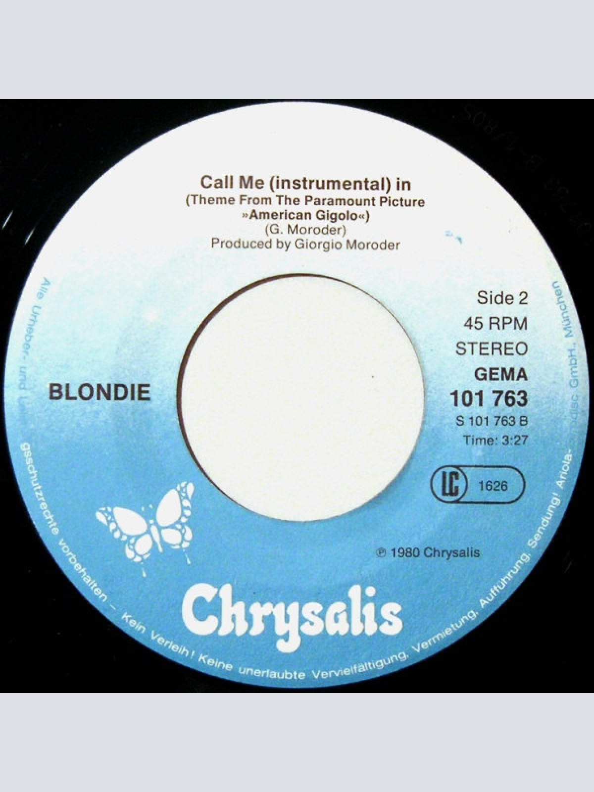 Vinyl / Blondie - Call Me