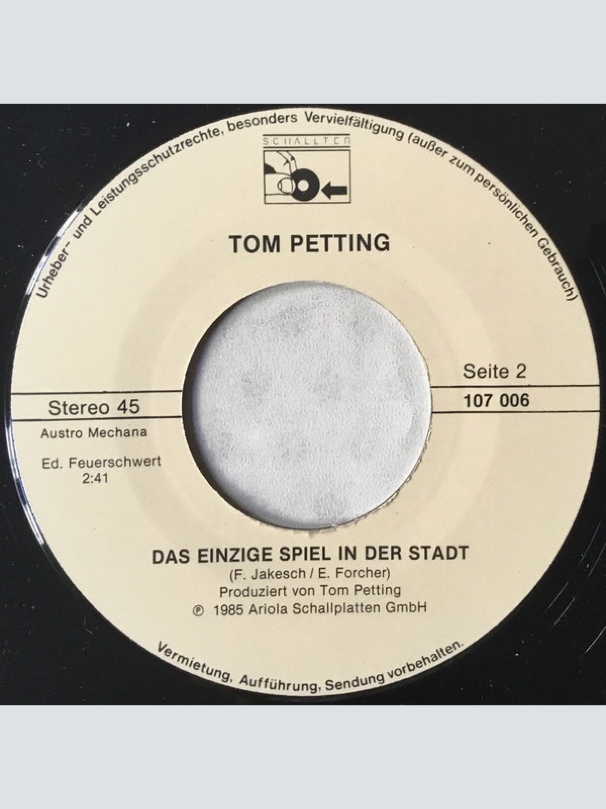 Vinyl / Tom Petting - Echo Der Liebe