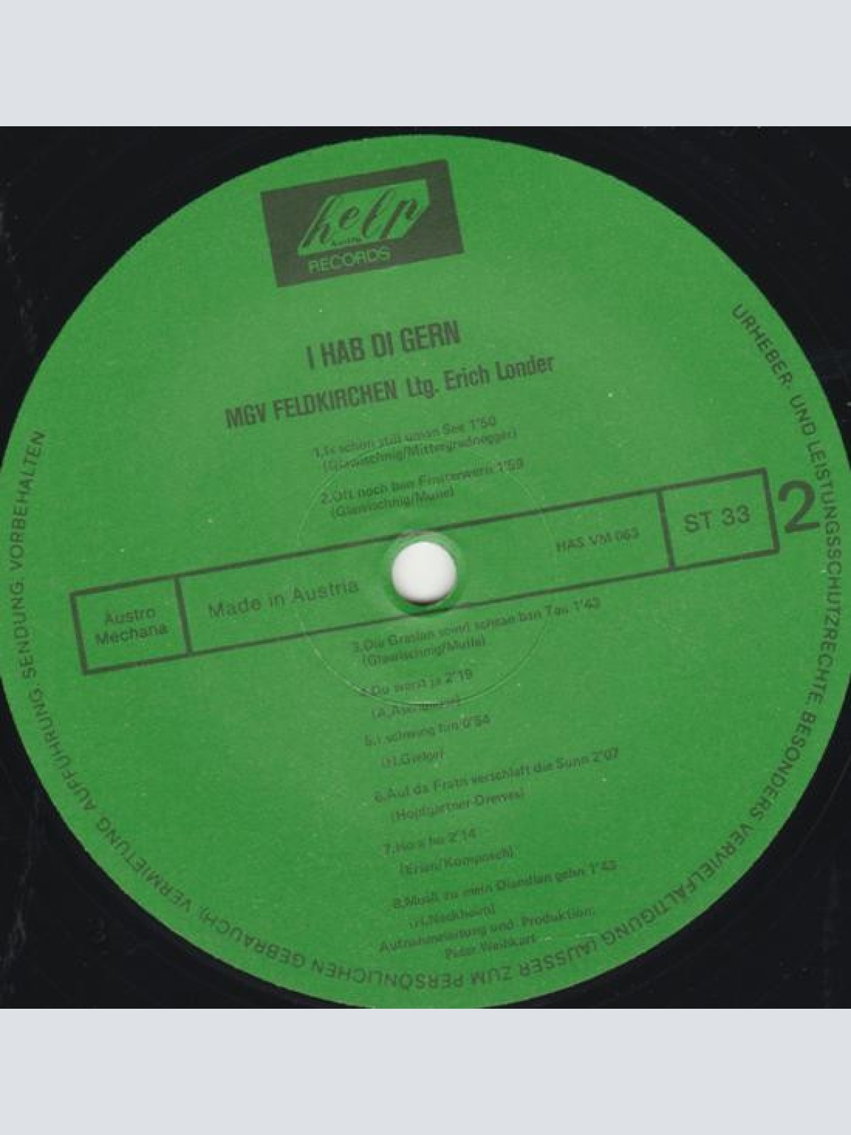 Vinyl / MGV Feldkirchen* - I Hab Di Gern... Alte Und Neue Kärntnerlieder