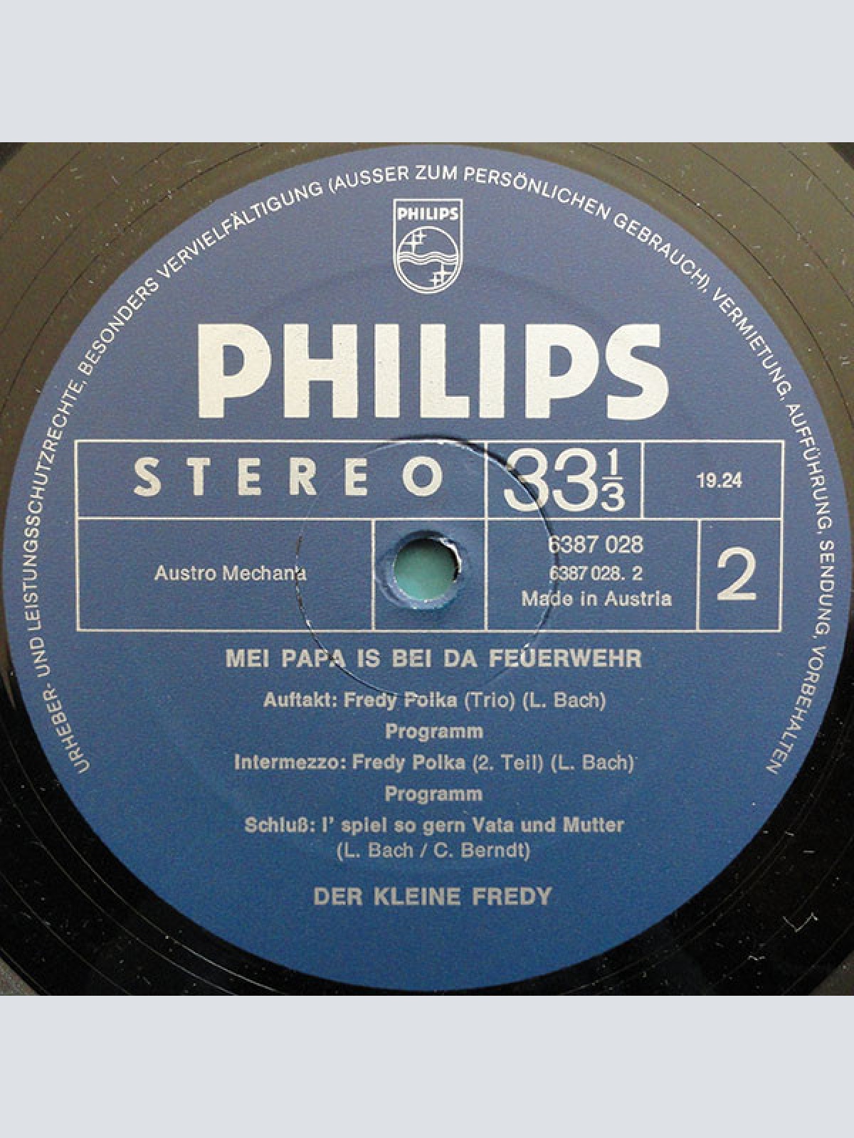 Vinyl / Der Kleine Fredy* - Mei Papa Is Bei Da Feuerwehr