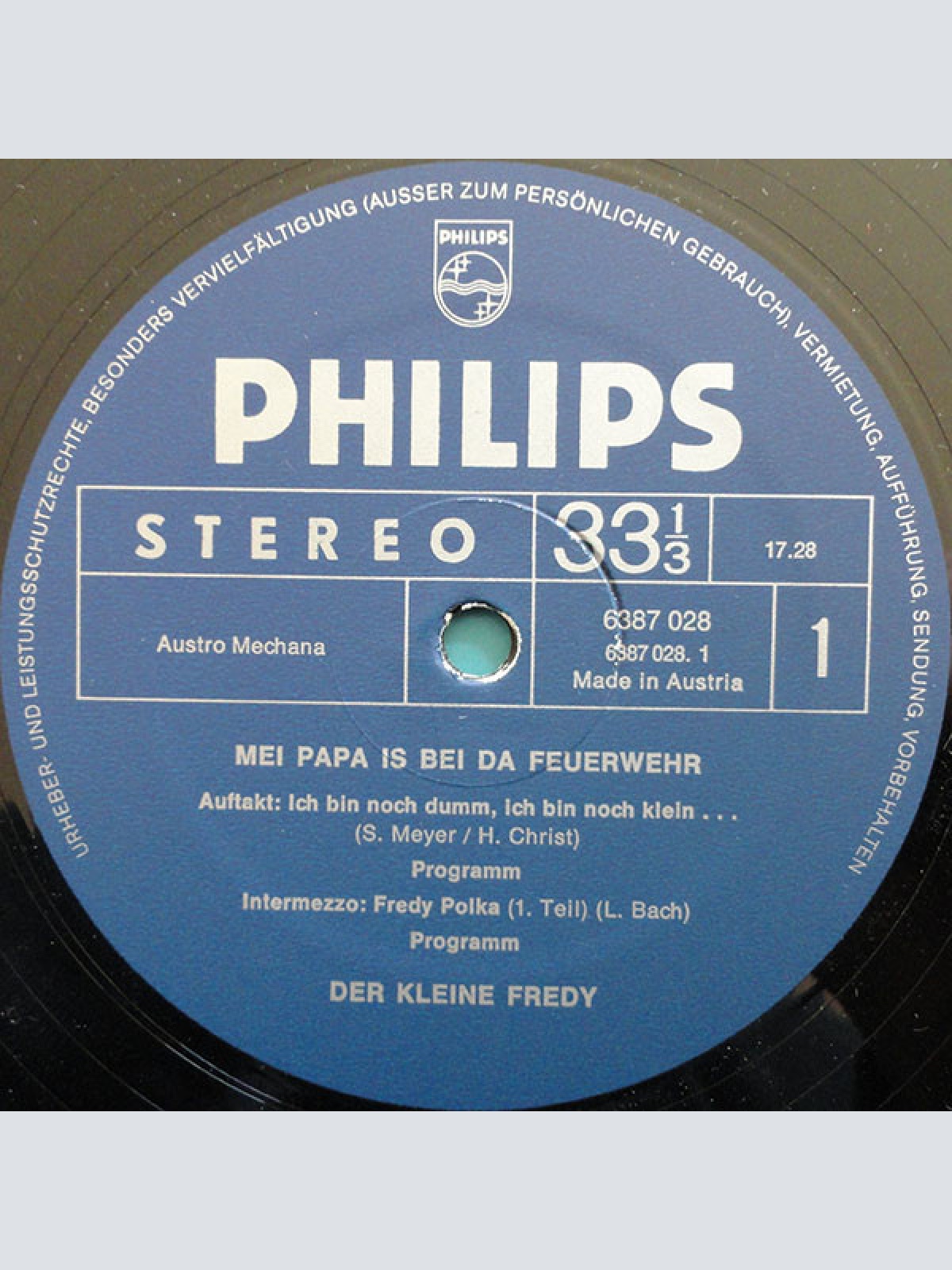 Vinyl / Der Kleine Fredy* - Mei Papa Is Bei Da Feuerwehr