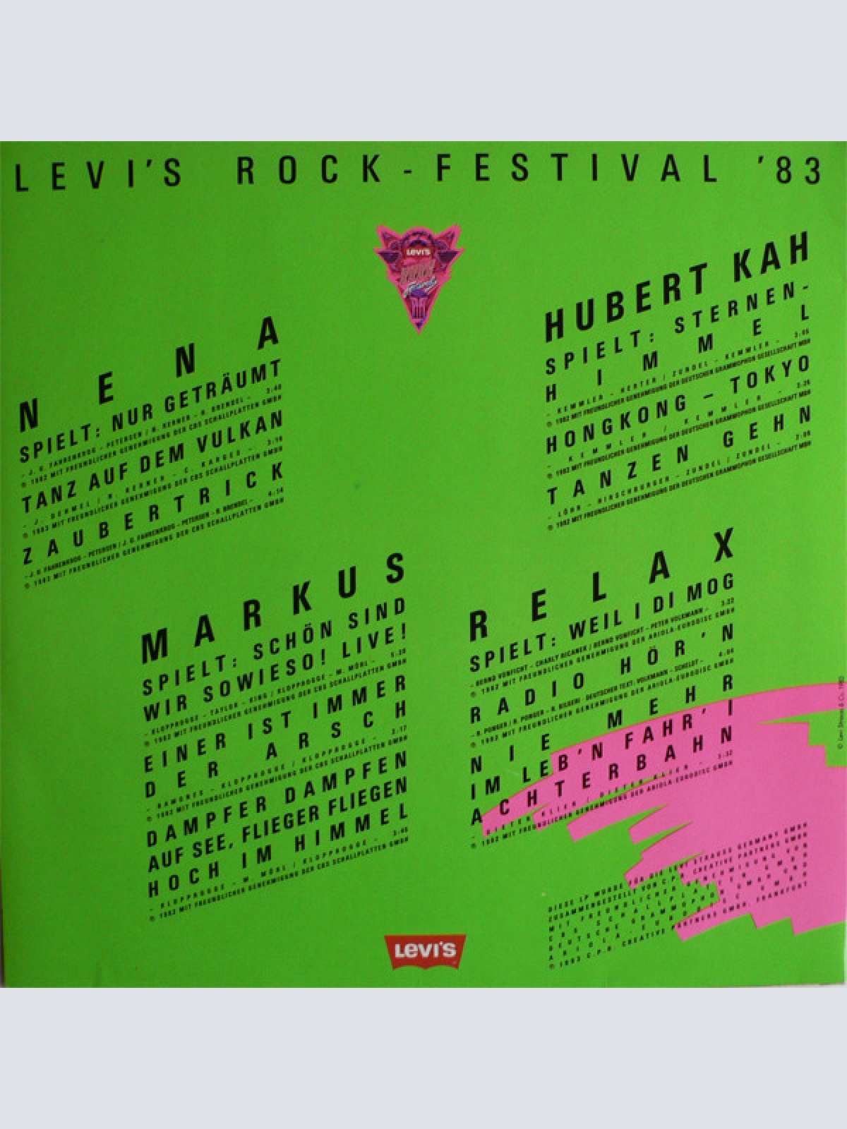 Vinyl / Various - Levi's Rock-Festival '83