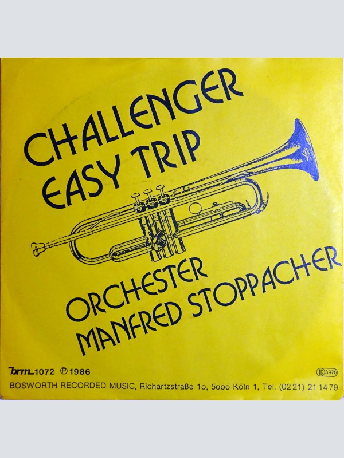 Vinyl / Orchester Manfred Stoppacher - Challenger / Easy Trip