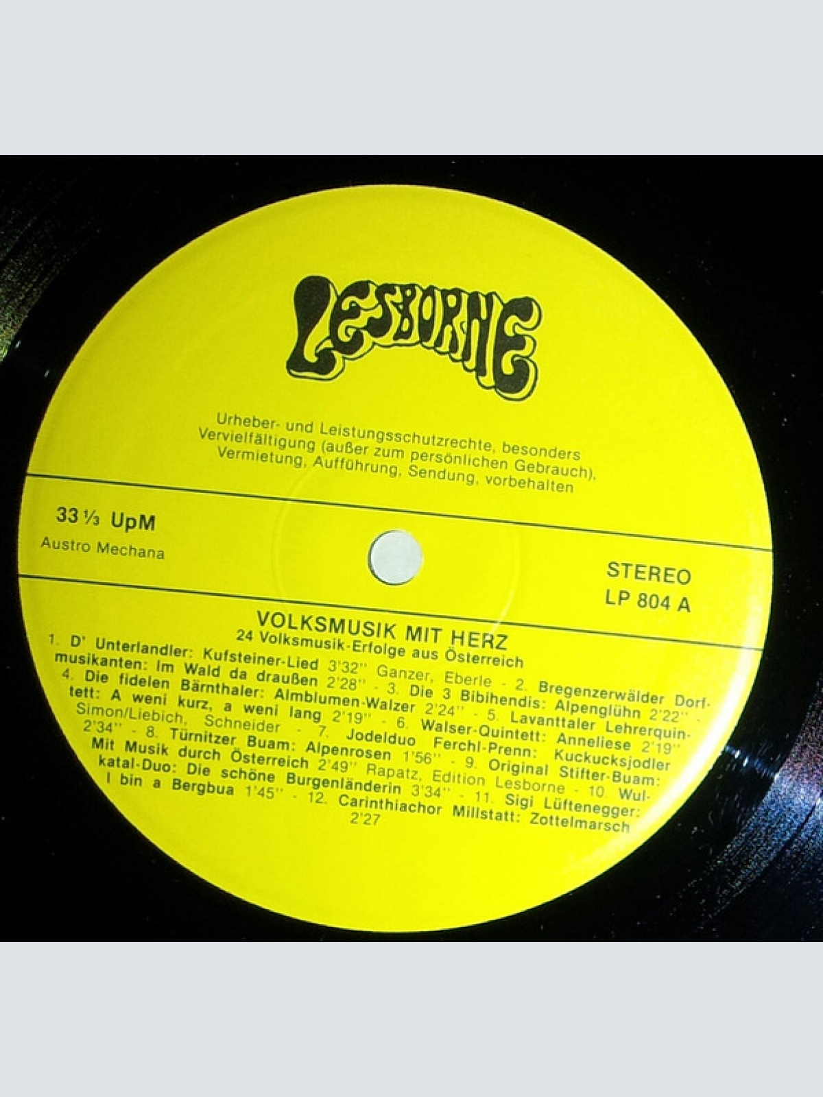 Vinyl / Various - Volksmusik Mit Herz - 24 Volksmusik-Erfolge Aus Österreich