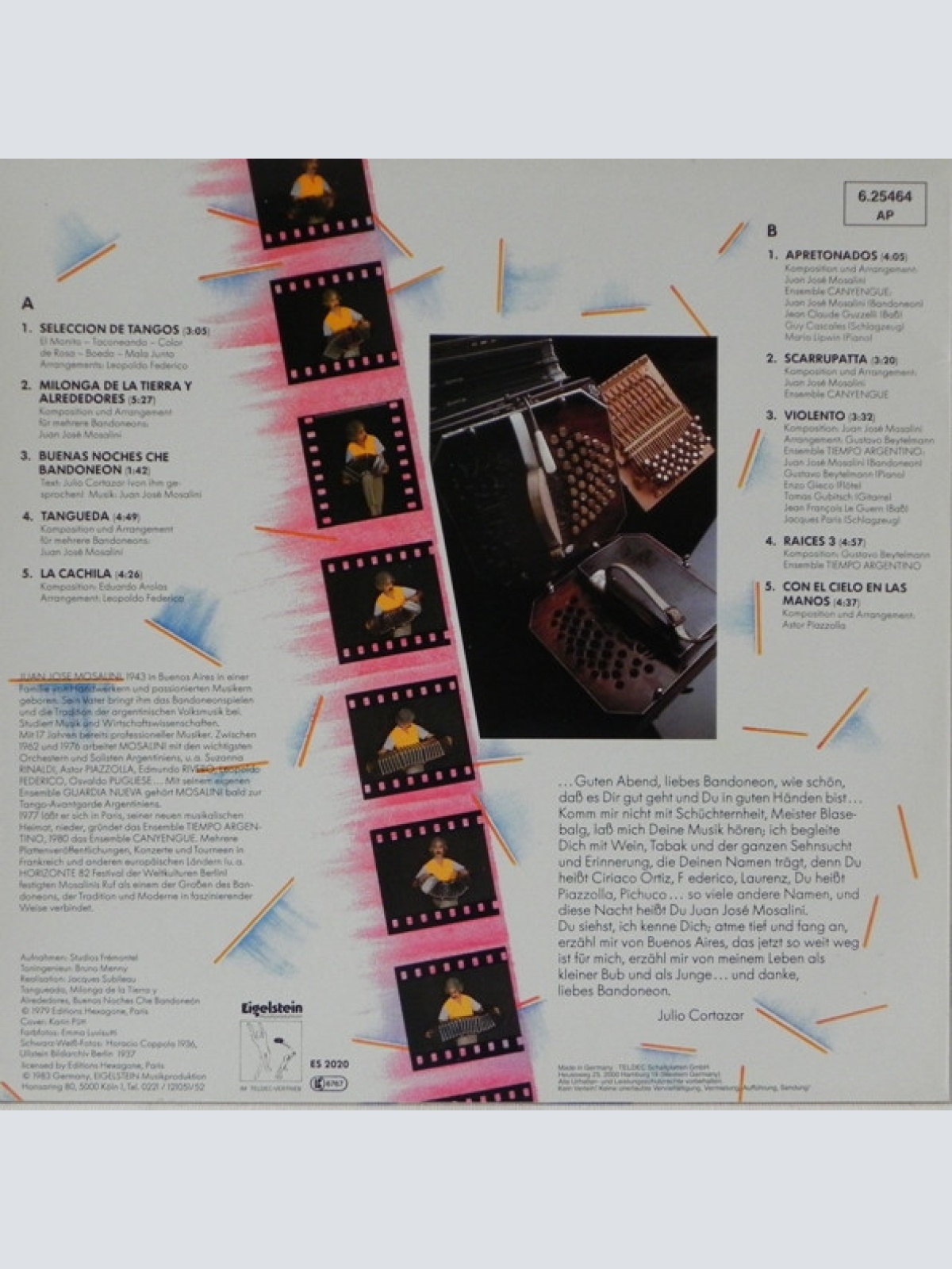 Vinyl / Juan José Mosalini* - Buenas Noches Che Bandoneon