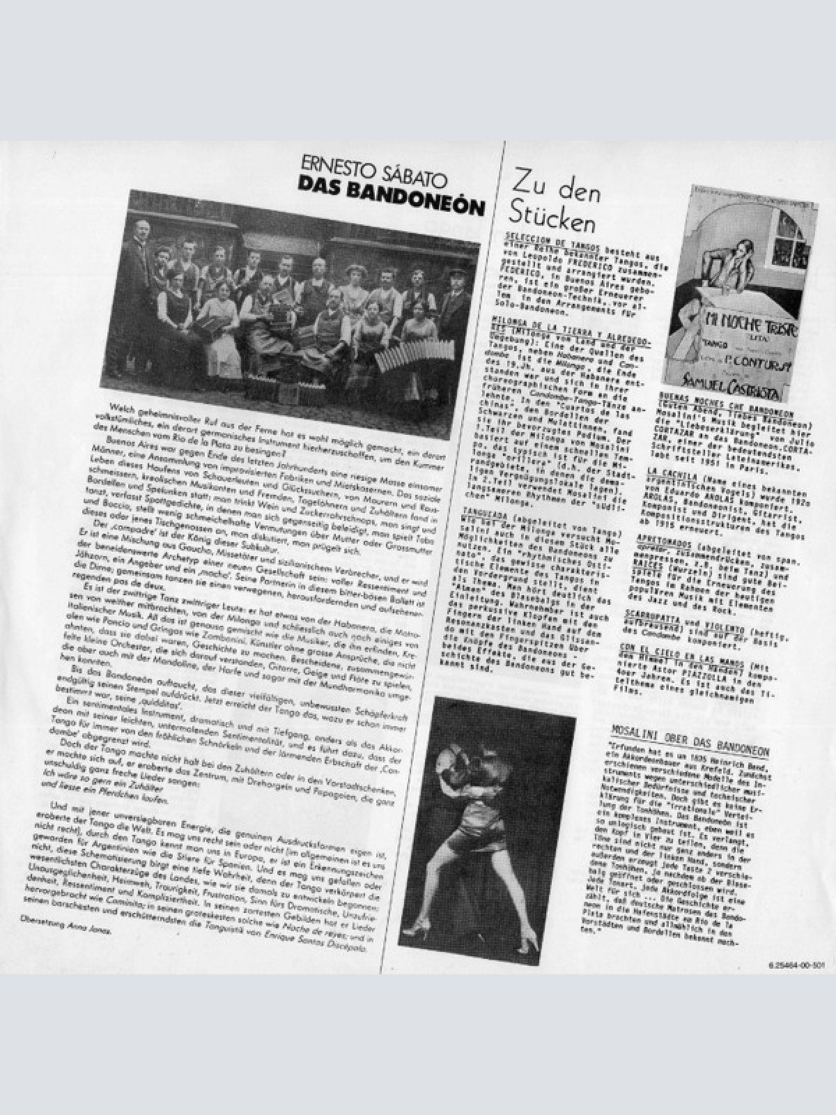 Vinyl / Juan José Mosalini* - Buenas Noches Che Bandoneon