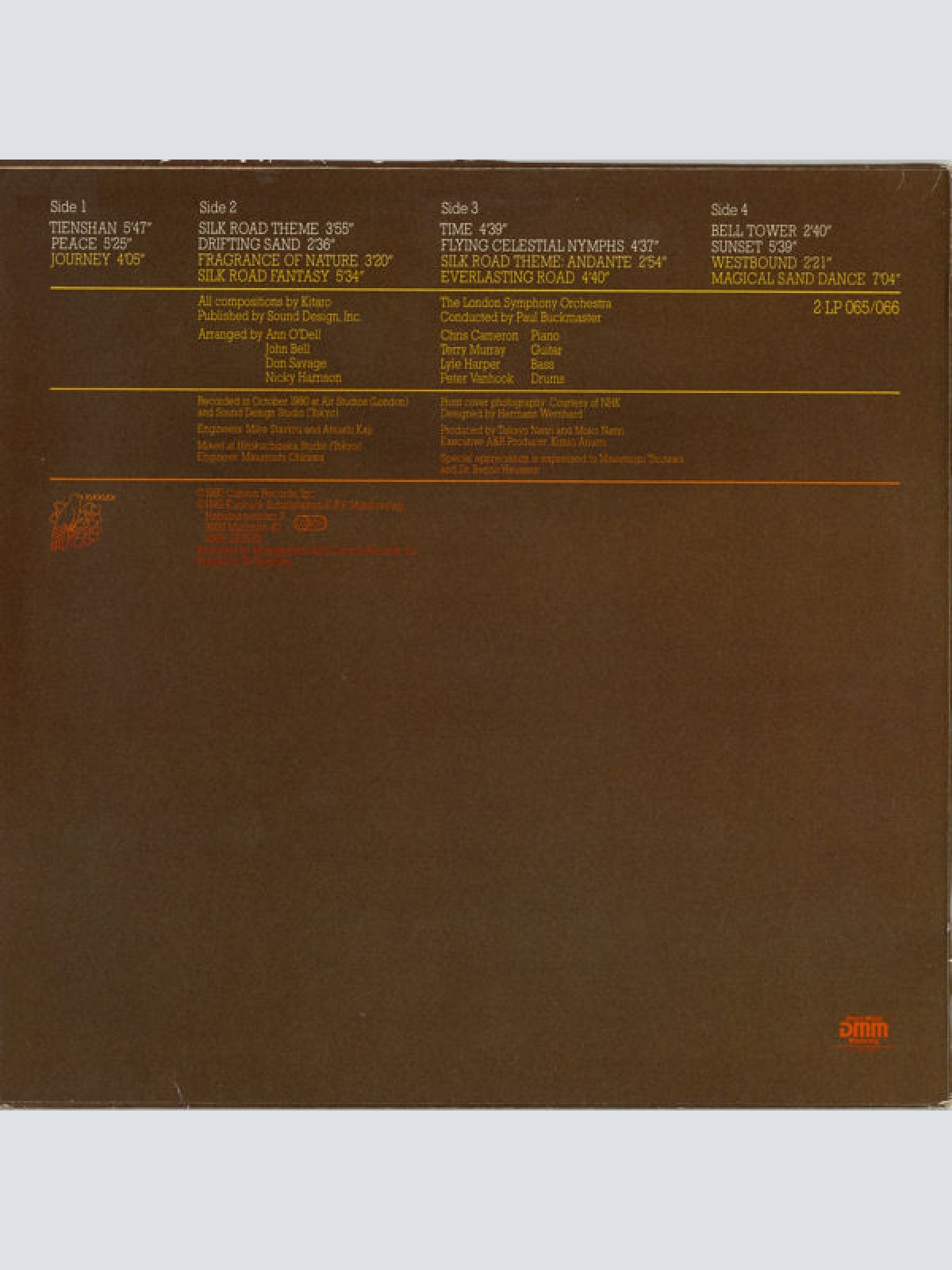 Vinyl / Kitaro, London Symphony Orchestra, Paul Buckmaster - Silk Road Suite