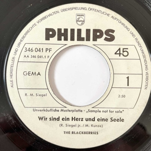 Vinyl / The Blackberries (2) - Wir Sind Ein Herz Und Eine Seele