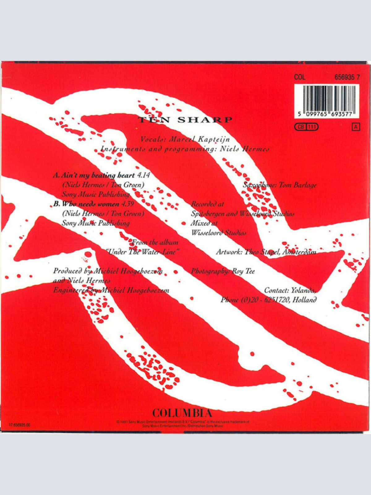 Vinyl / Ten Sharp - Ain't My Beating Heart