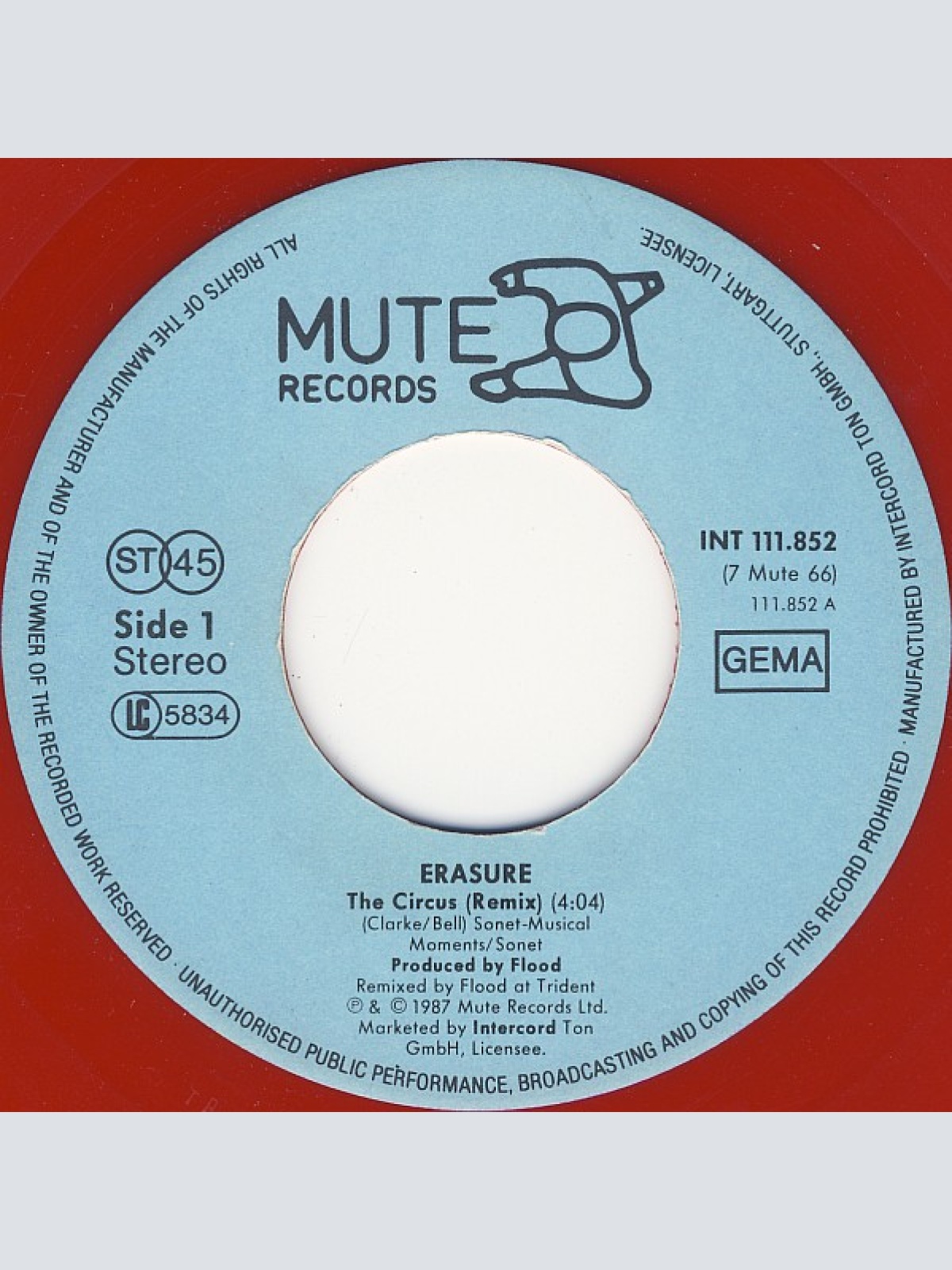 Vinyl / Erasure - The Circus (Remix)