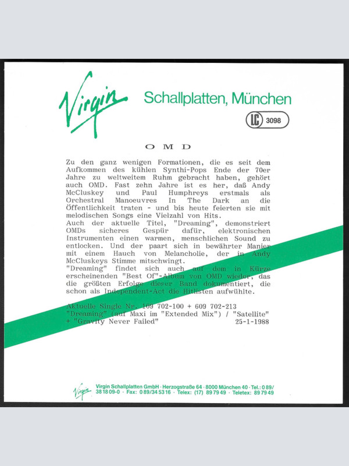 Vinyl / Orchestral Manoeuvres In The Dark - Dreaming