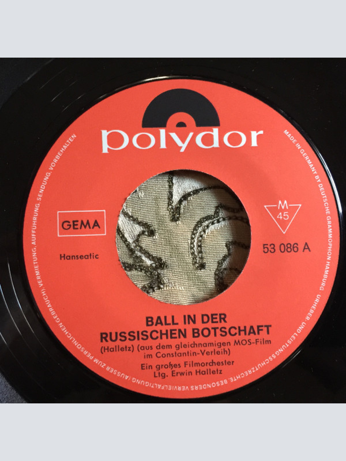 Vinyl / Erwin Halletz - Ball In Der Russischen Botschaft / Anna Karenina (Aus Dem MOS-Film "Anna Karenina" Im Constantin-Verleih)
