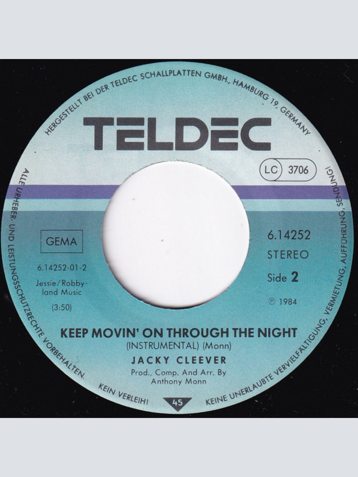 Vinyl / Jacky Cleever - When The Sun Comes Up