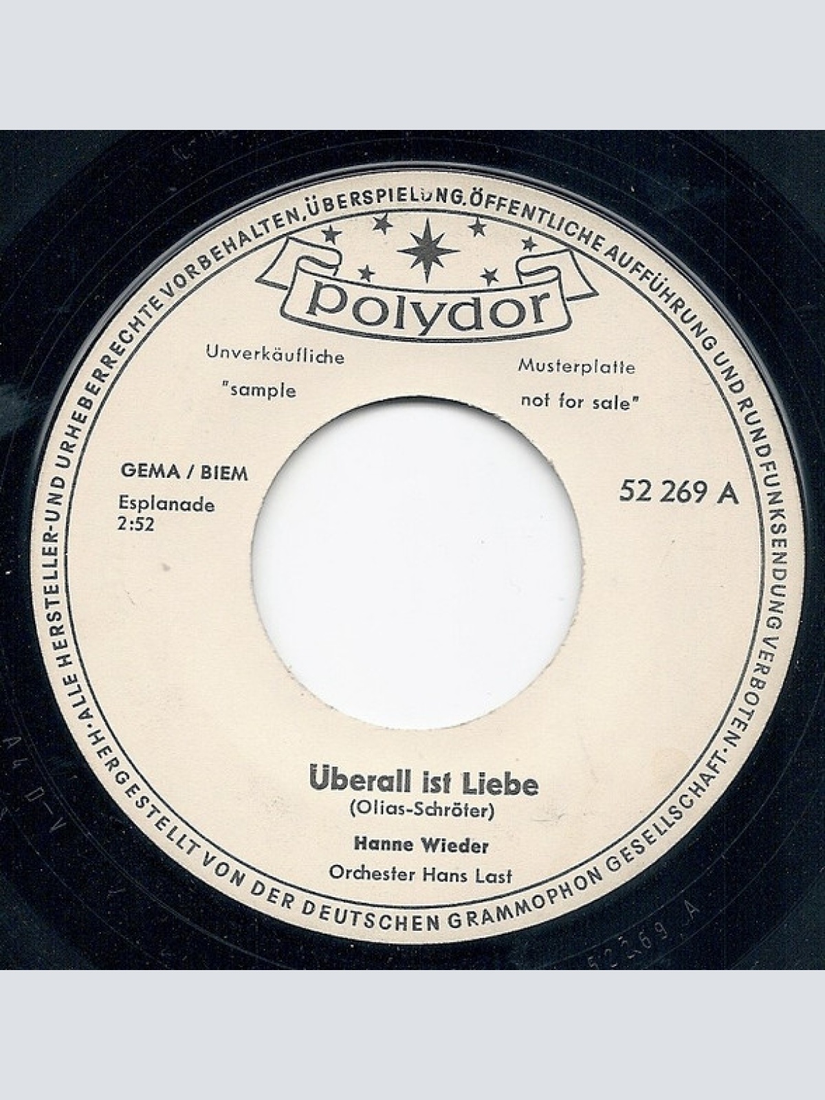 Vinyl / Hanne Wieder - Überall ist Liebe