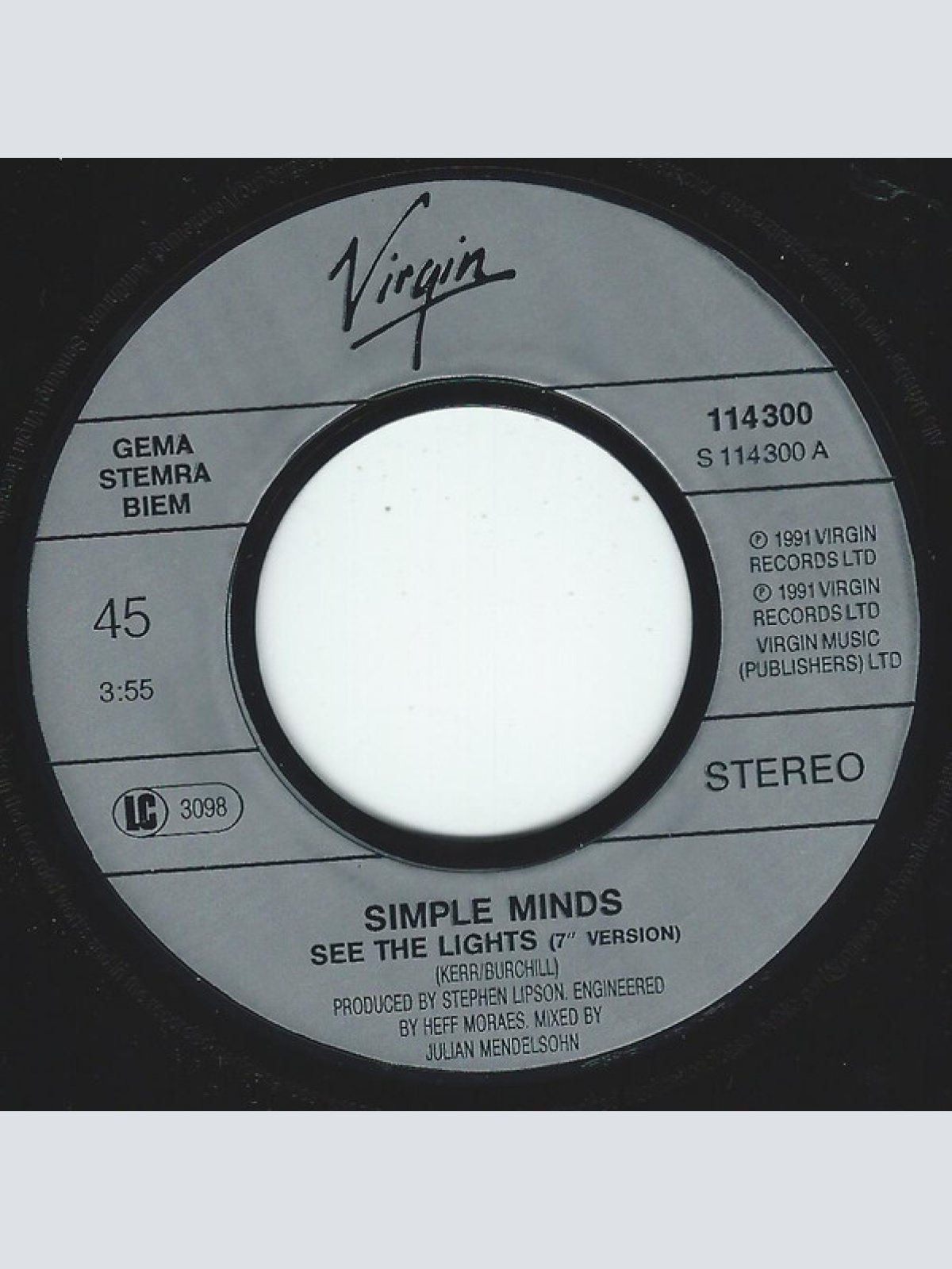 Vinyl / Simple Minds - See The Lights