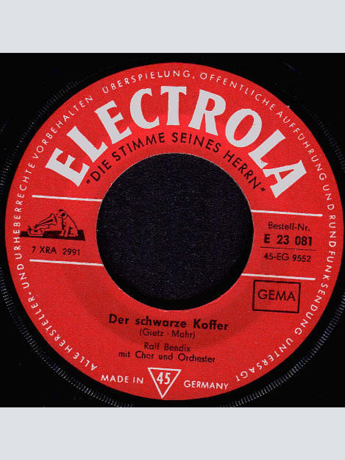 Vinyl / Ralf Bendix - Der Schwarze Koffer