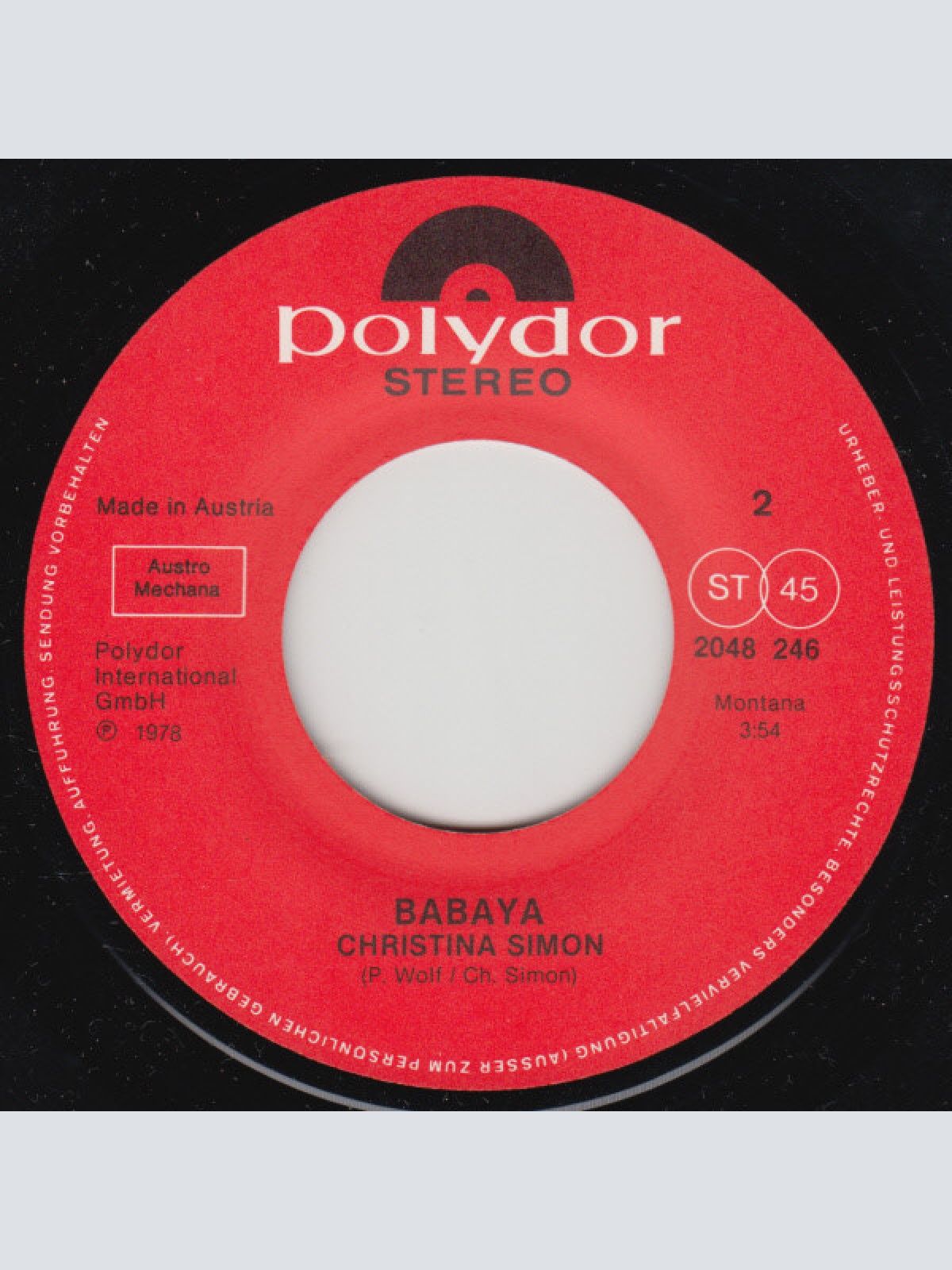 Vinyl / Christina Simon (2) - Jerusalem