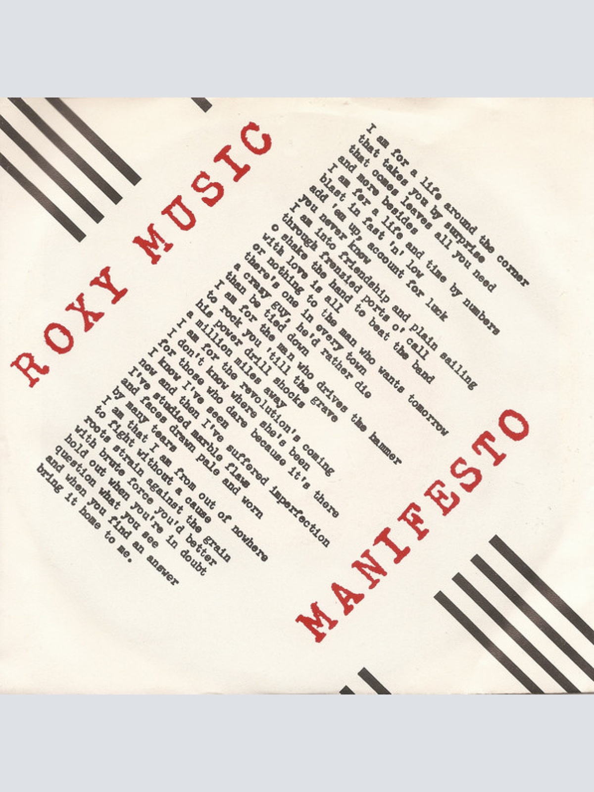 Vinyl / Roxy Music - Over You