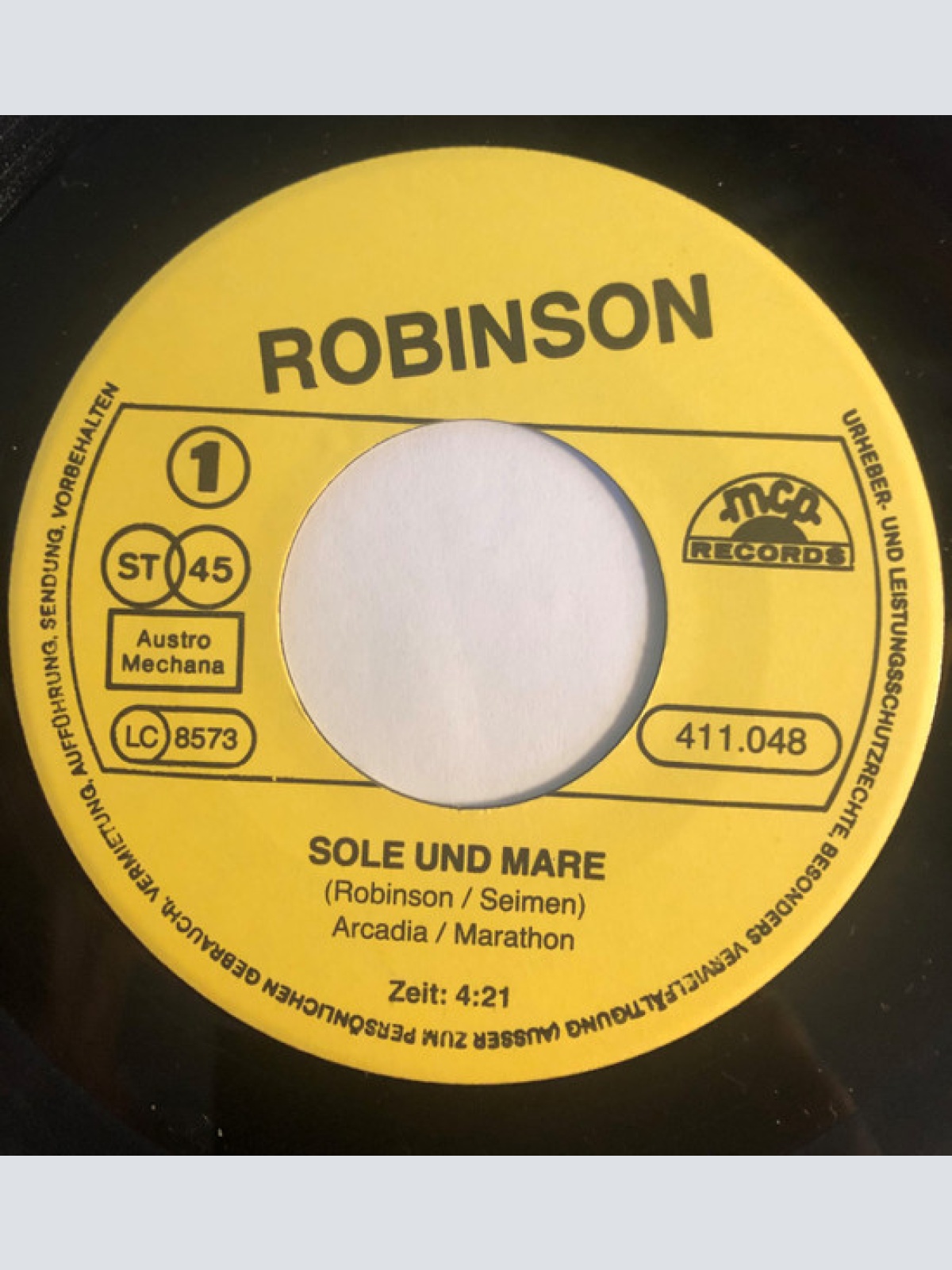 Vinyl / Robinson (3) - Sole Und Mare