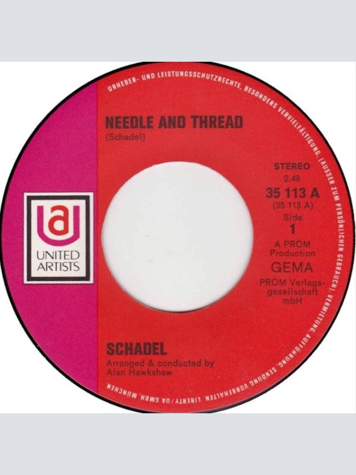 Vinyl / Schadel - Needle And Thread