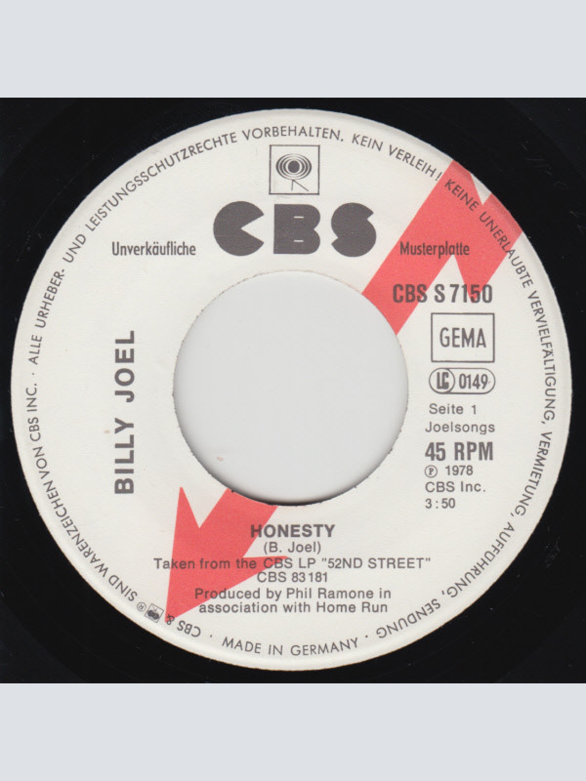 Vinyl / Billy Joel - Honesty