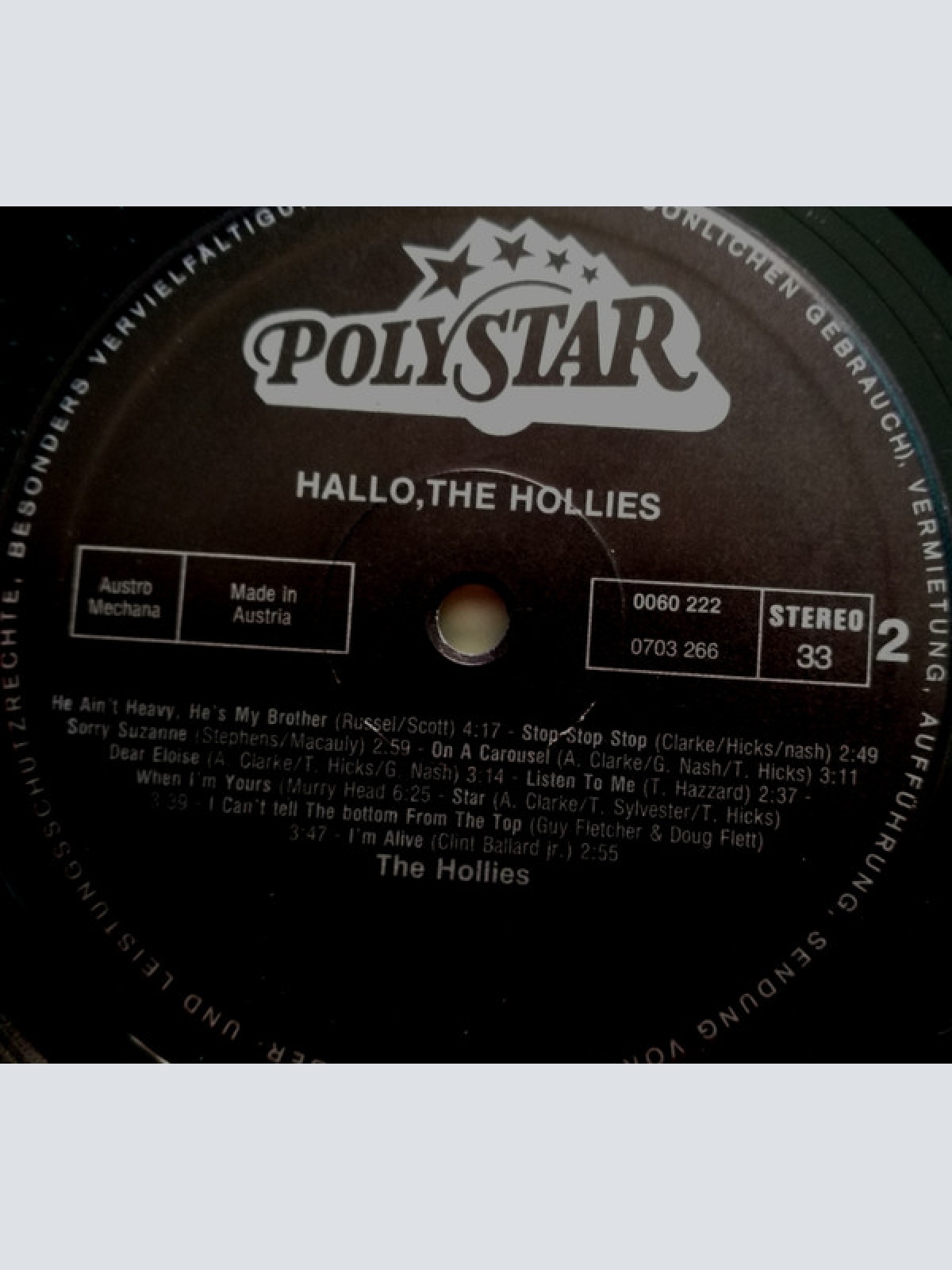 Vinyl / The Hollies - Hallo, The Hollies