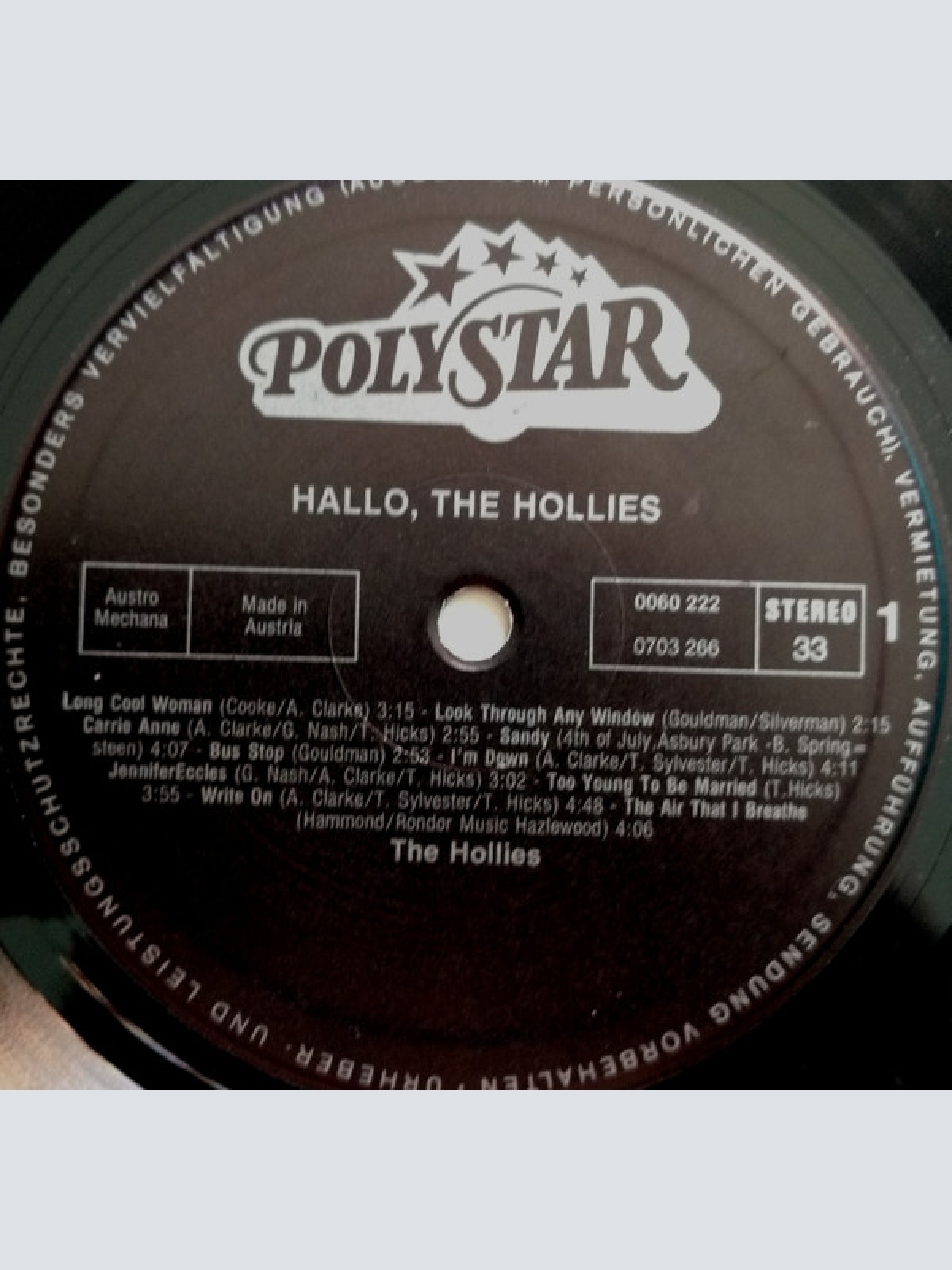 Vinyl / The Hollies - Hallo, The Hollies