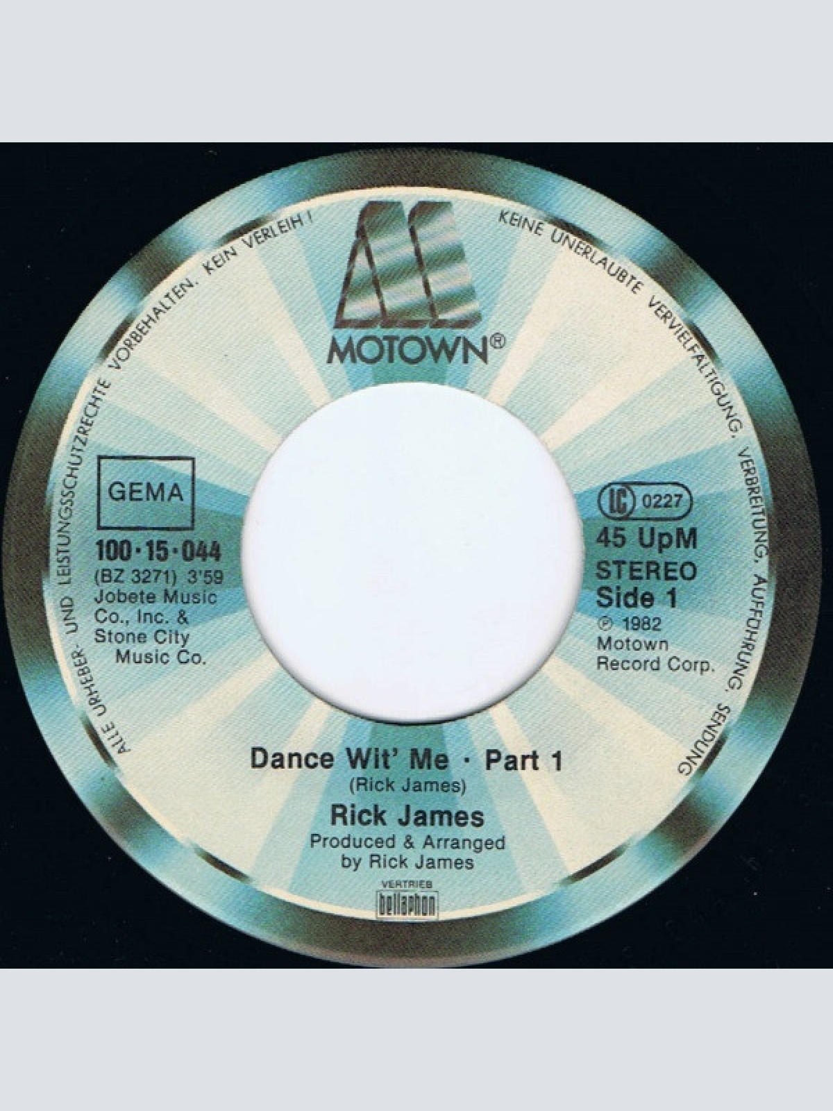 Vinyl / Rick James - Dance Wit' Me