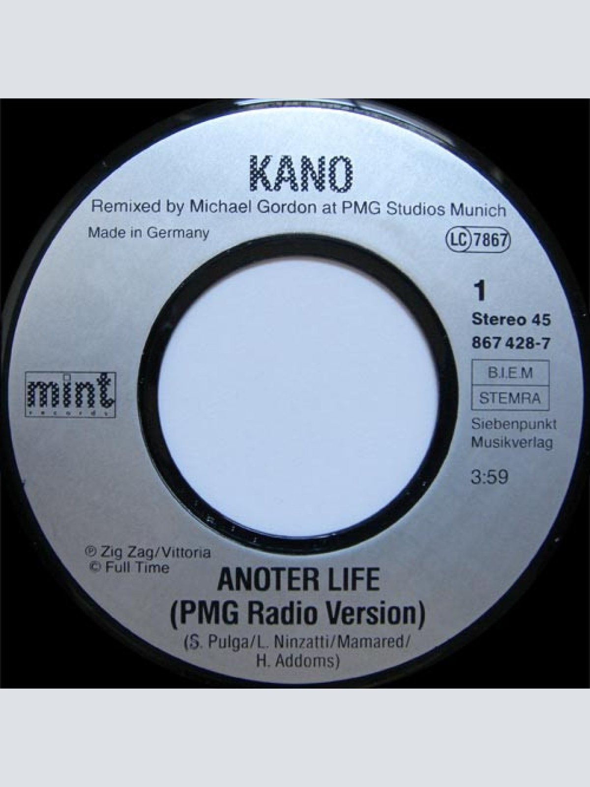 Vinyl / Kano - Another Life (Remix '91)