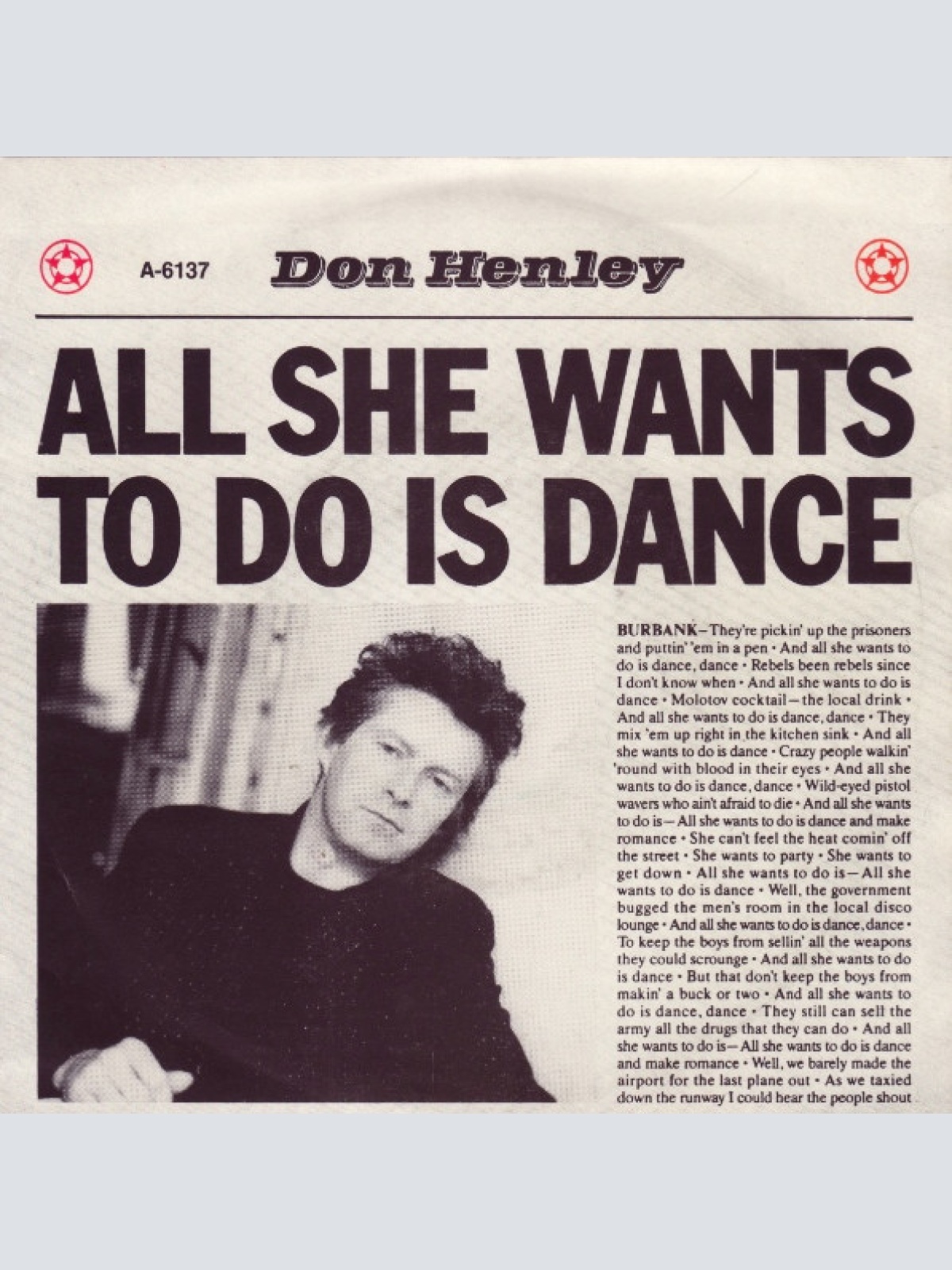 Vinyl / Don Henley - All She Wants To Do Is Dance