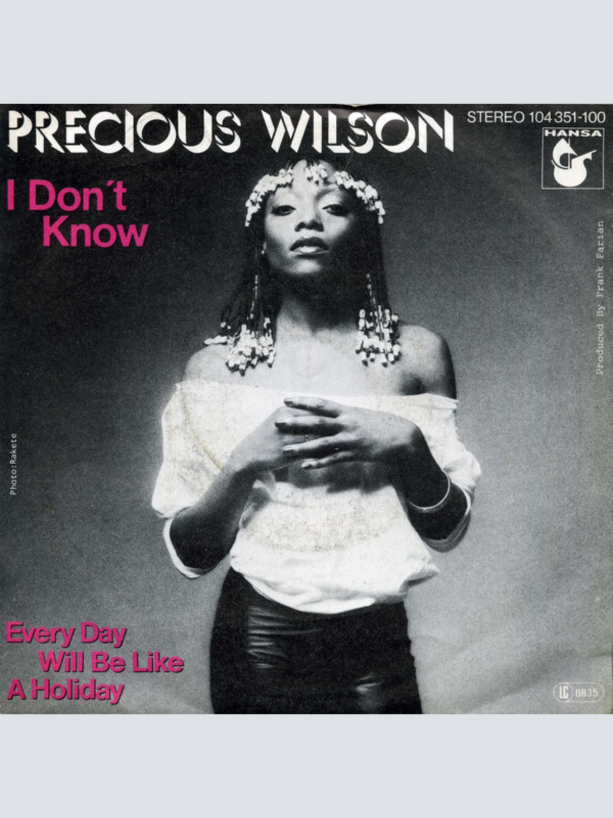 Vinyl / Precious Wilson - I Don't Know