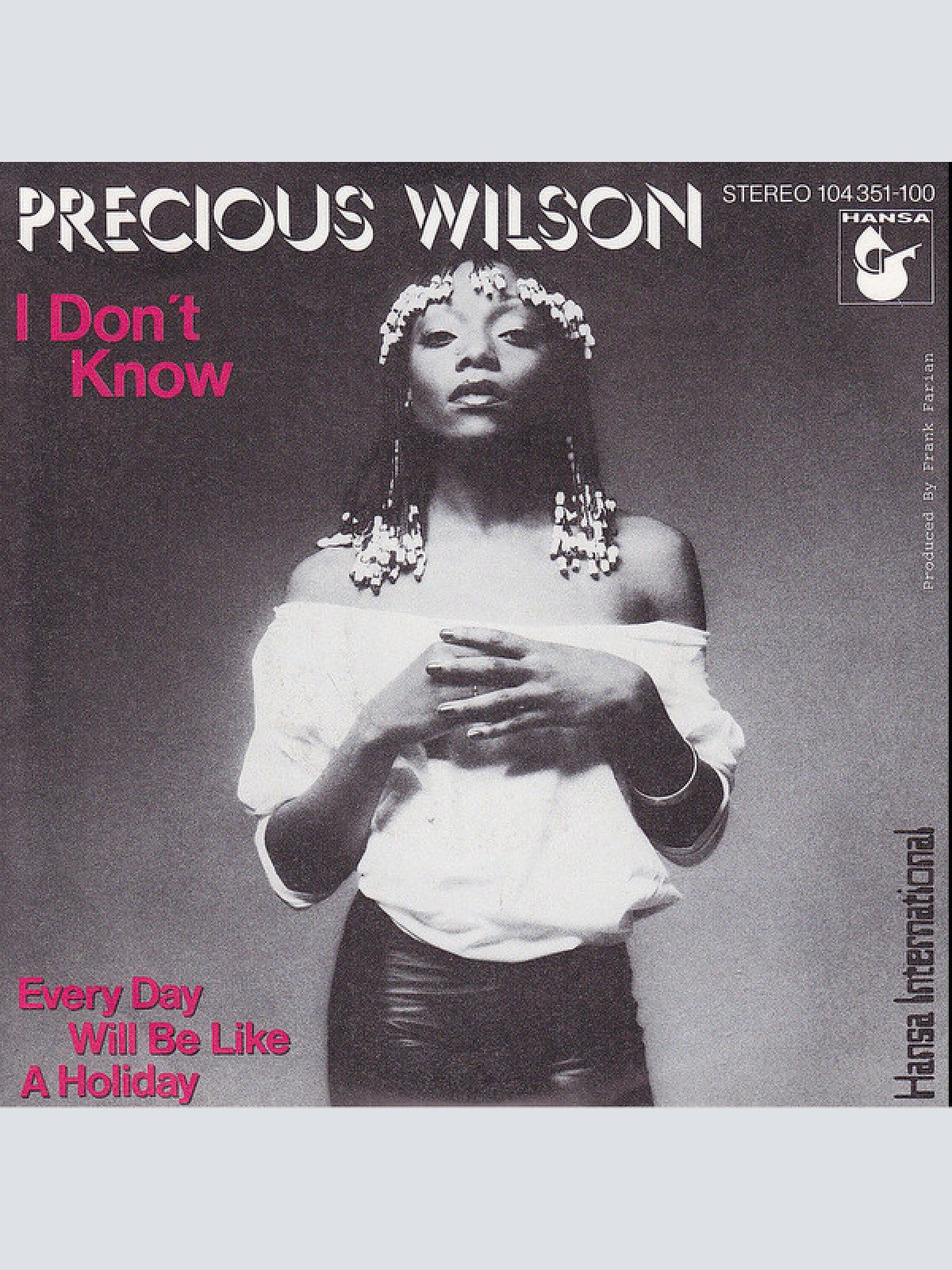 Vinyl / Precious Wilson - I Don't Know