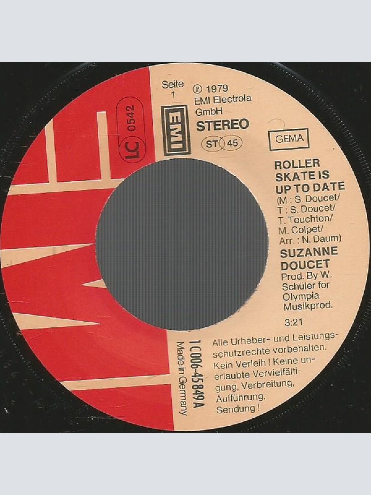Vinyl / Suzanne Doucet - Roller Skate Is Up To Date