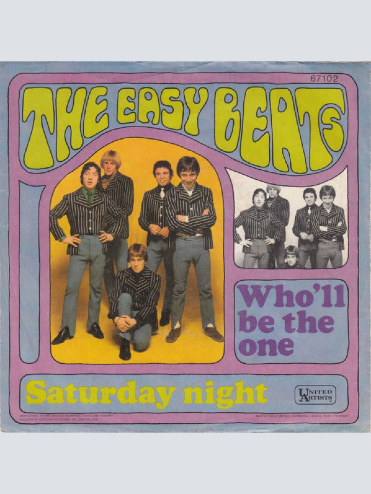 Vinyl / The Easybeats - Who'll Be The One / Saturday Night
