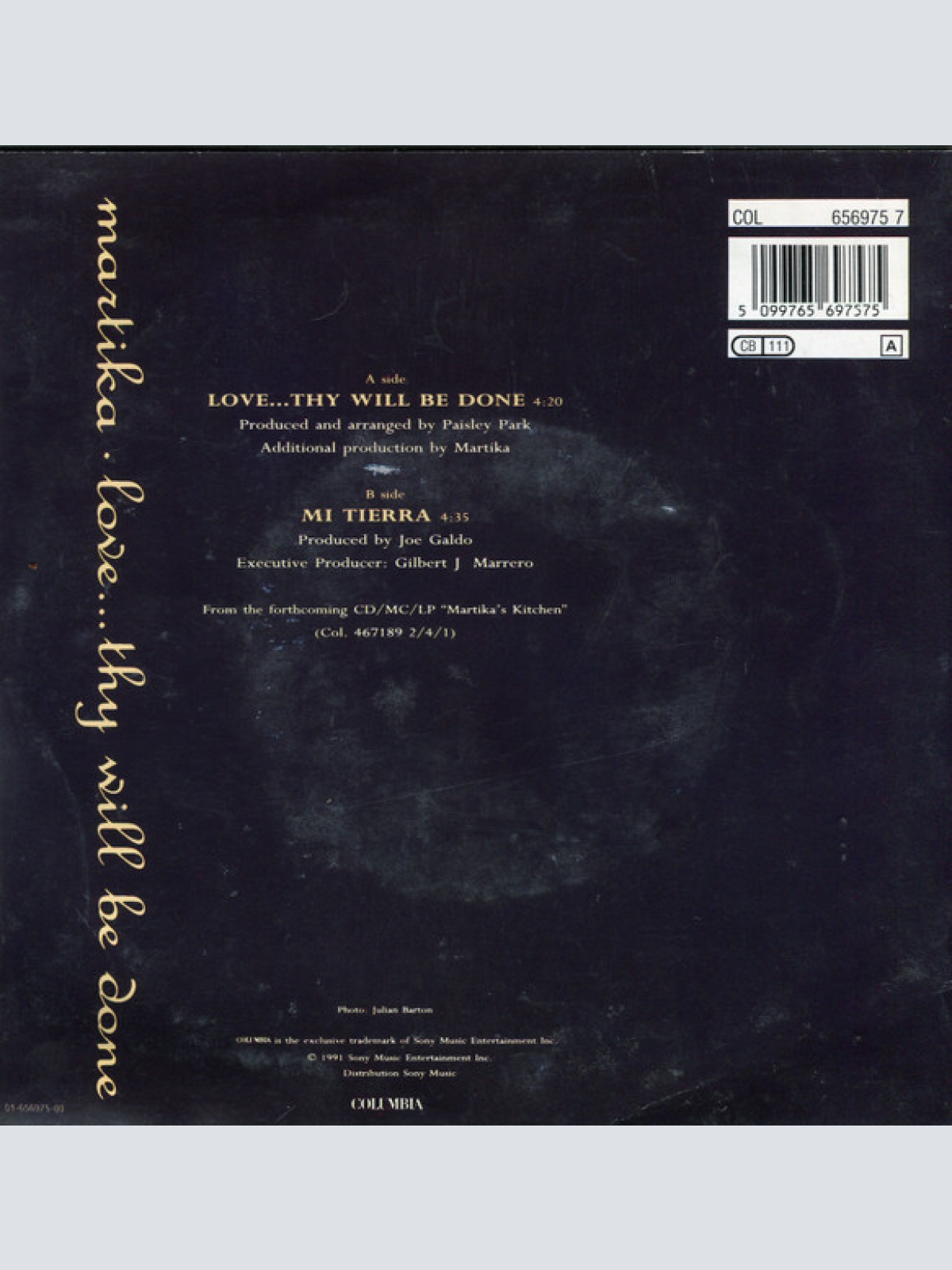 Vinyl / Martika - Love...Thy Will Be Done