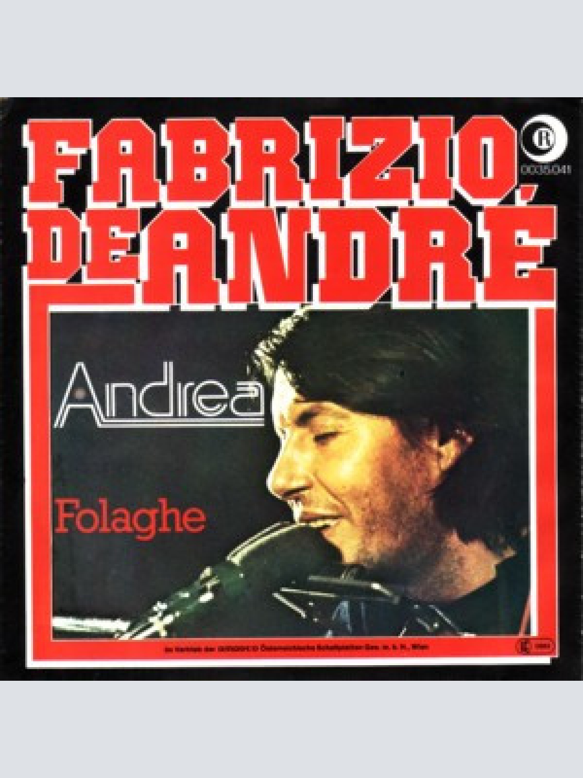 Vinyl / Fabrizio De André - Andrea