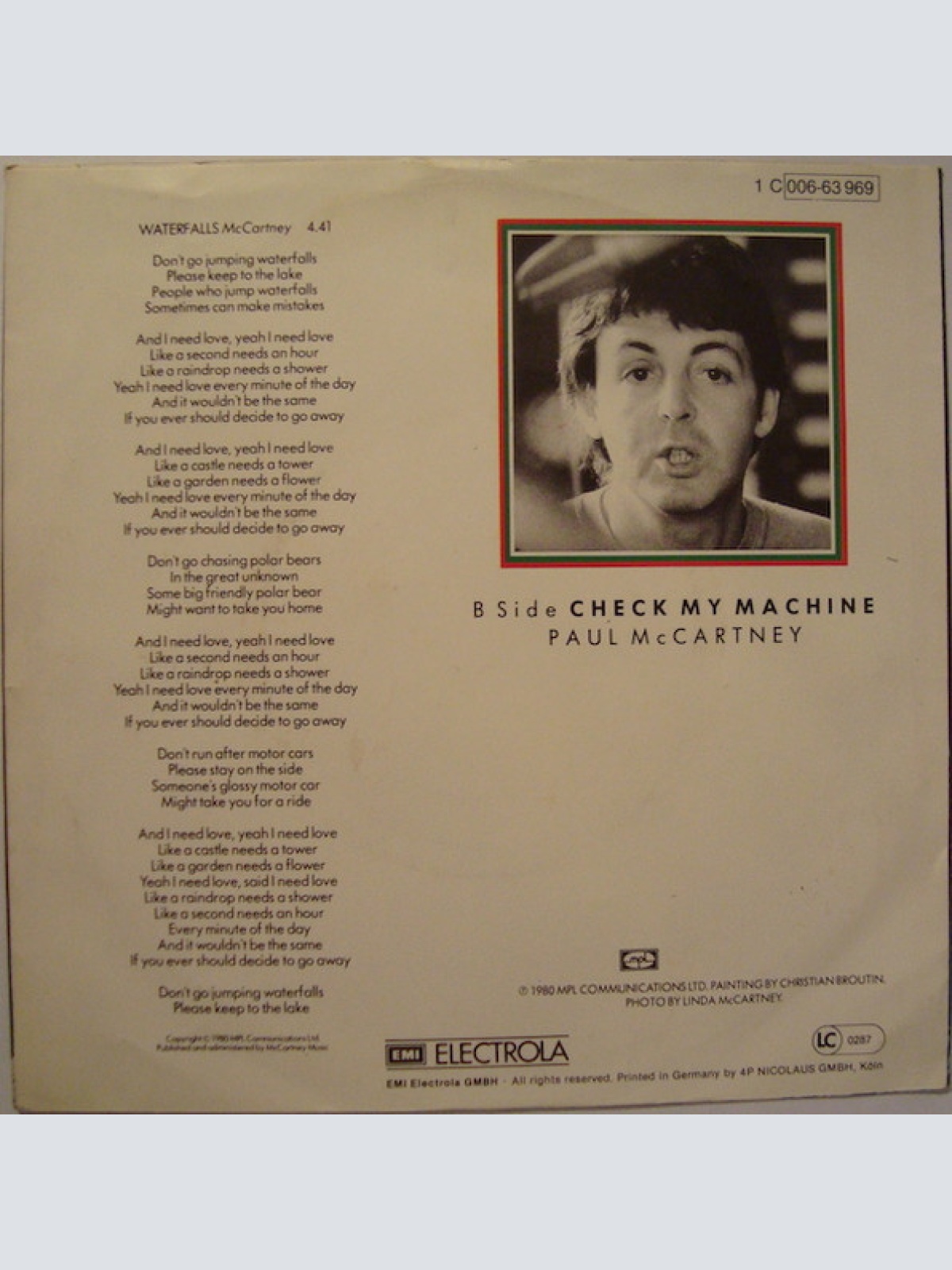 Vinyl / Paul McCartney - Waterfalls