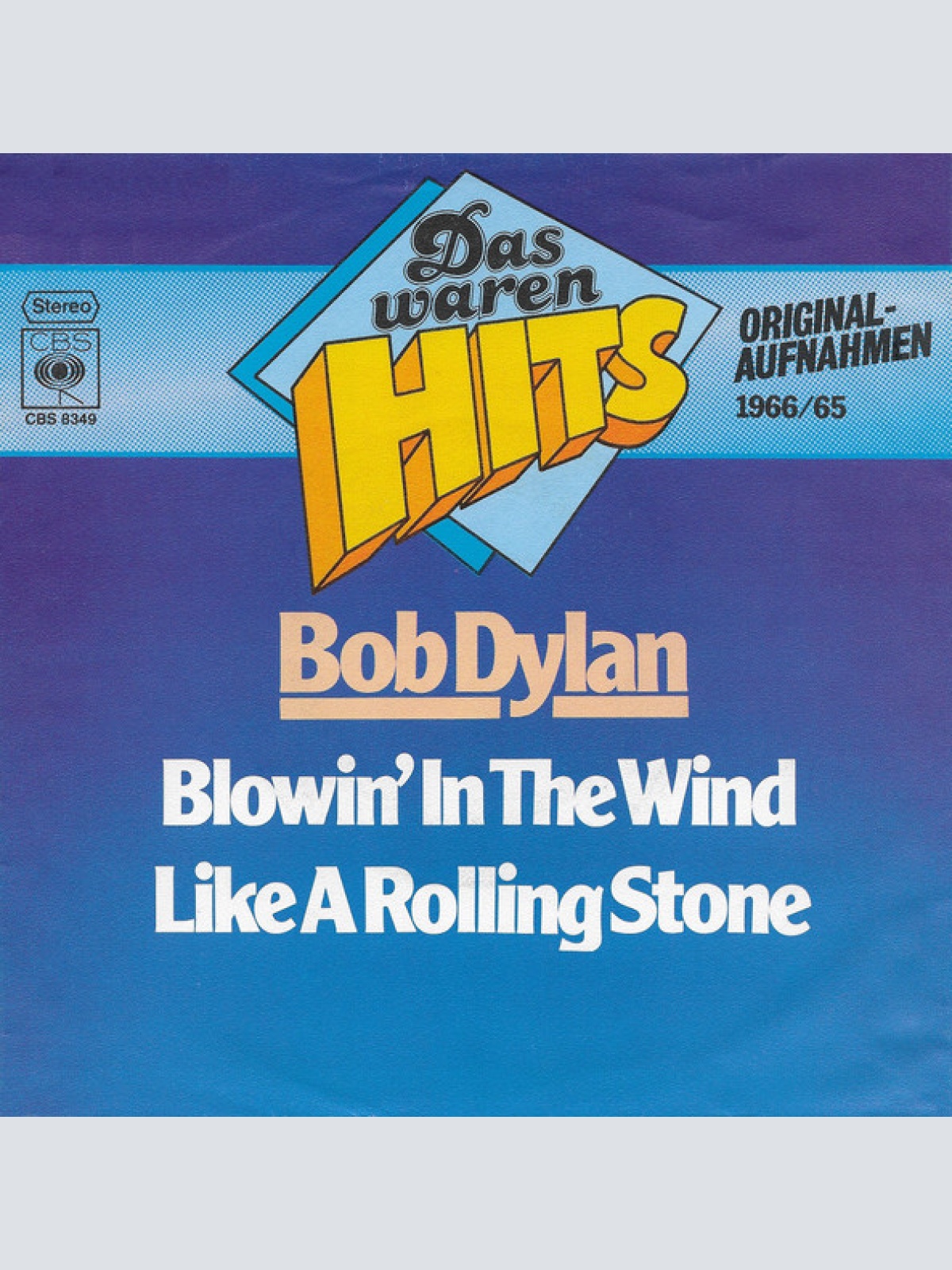 Vinyl / Bob Dylan - Blowin' In The Wind / Like A Rolling Stone
