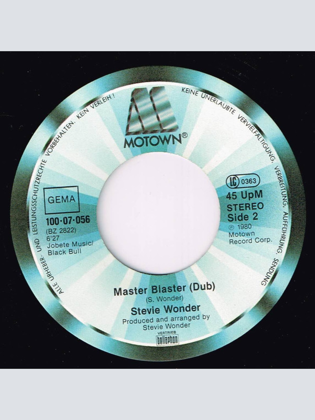 Vinyl / Stevie Wonder - Master Blaster (Jammin')