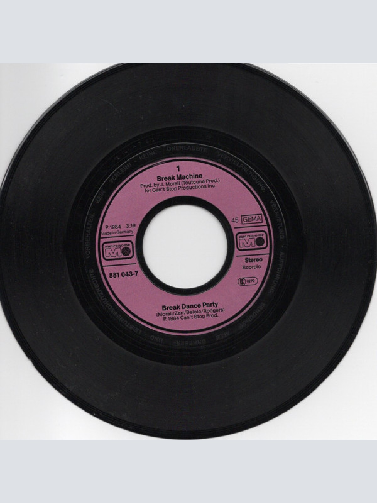 Vinyl / Break Machine - Break Dance Party