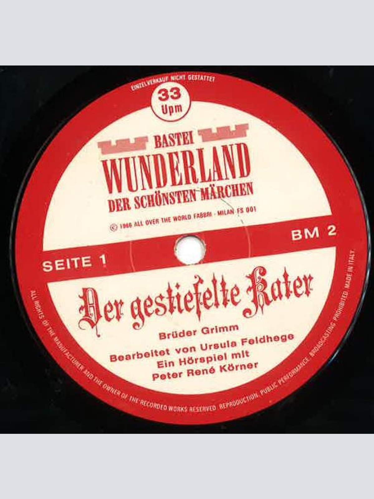Vinyl / Peter René Körner - Der Gestiefelte Kater