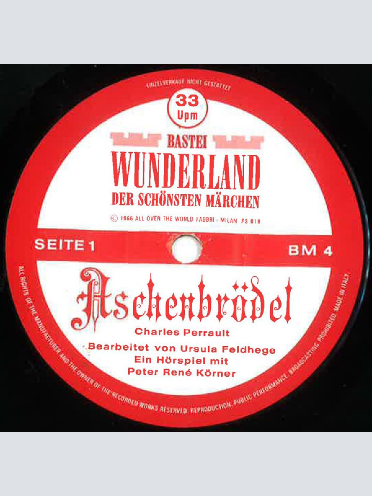 Vinyl / Peter René Körner - Aschenbrödel