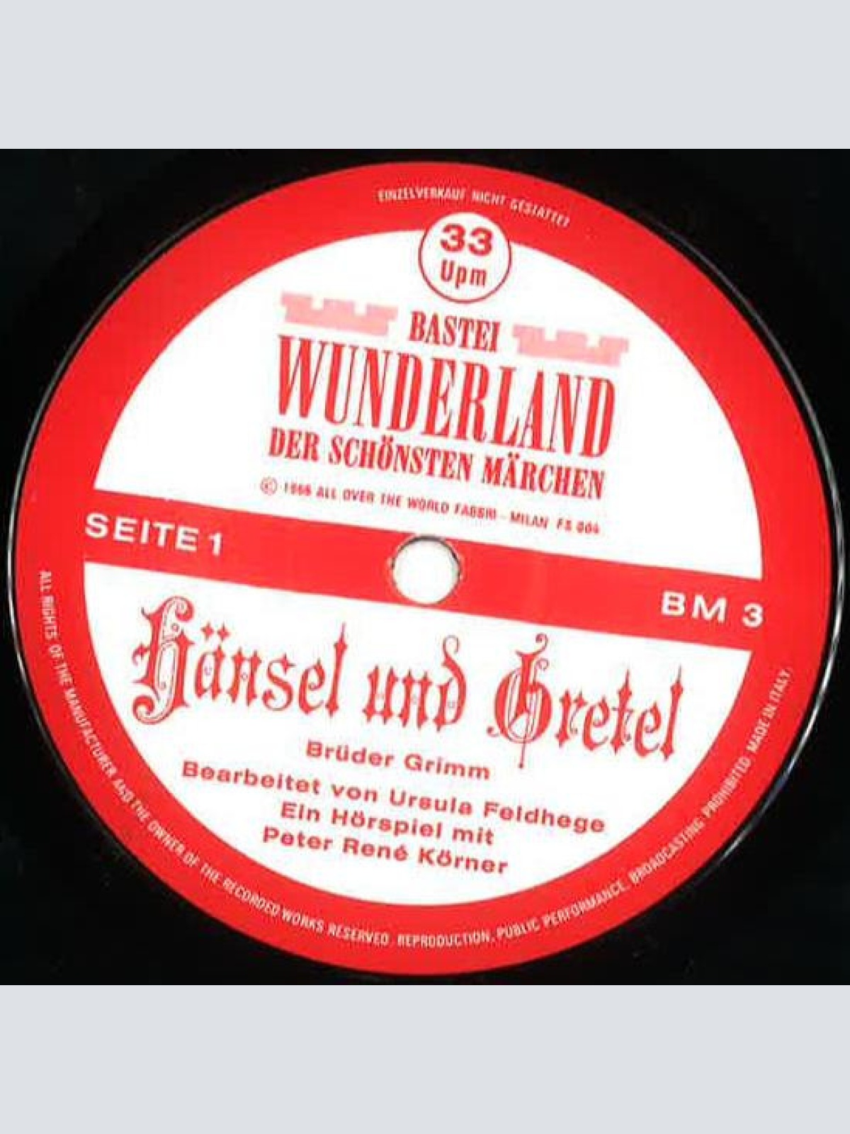 Vinyl / Peter René Körner - Hänsel Und Gretel