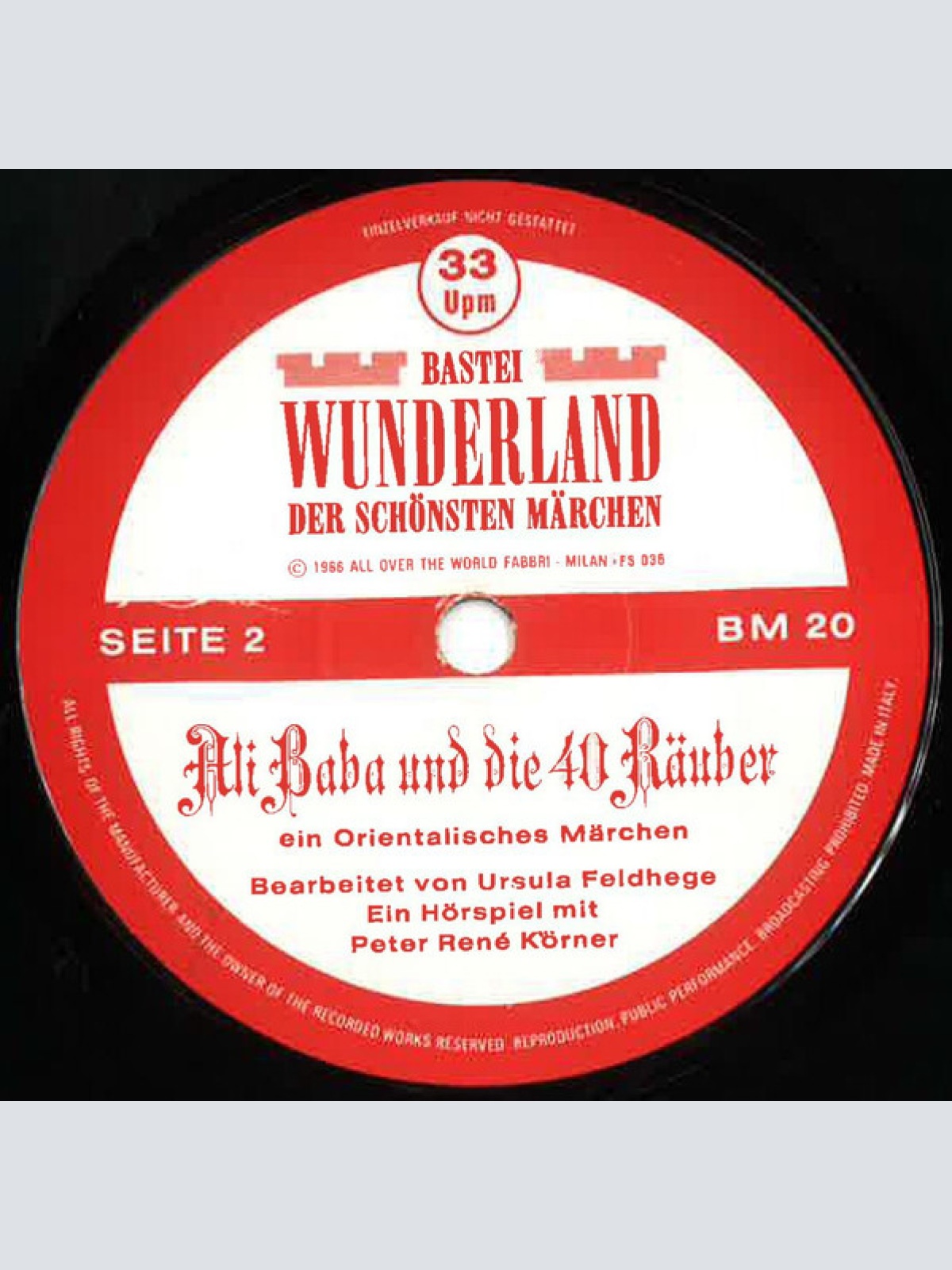 Vinyl / Peter René Körner - Ali Baba Und Die 40 Räuber