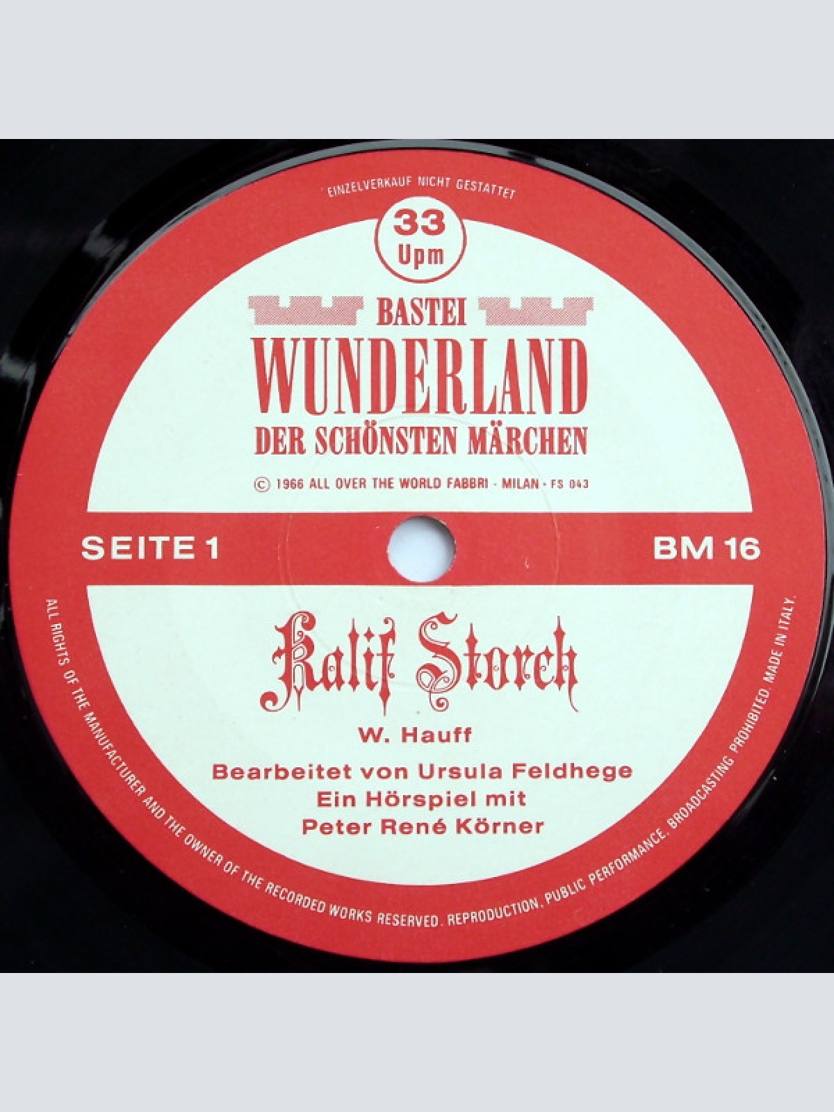 Vinyl / Peter René Körner - Kalif Storch