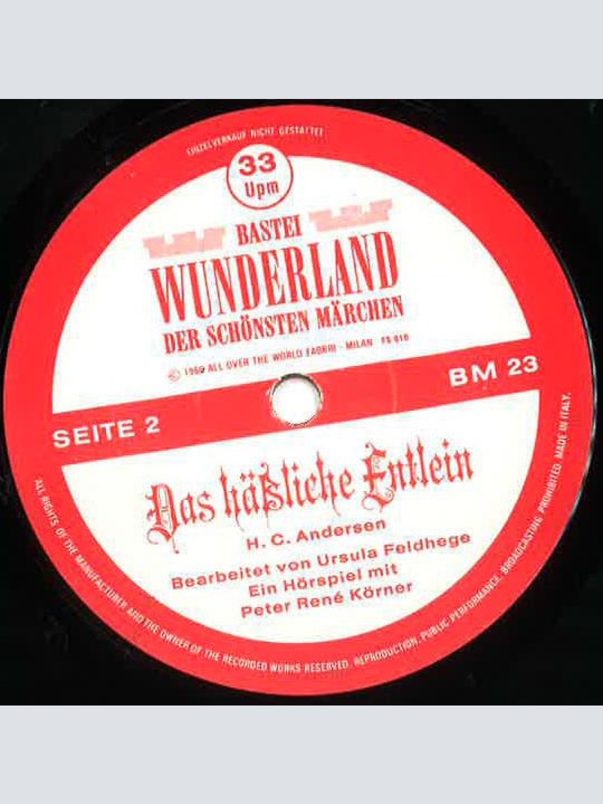 Vinyl / Peter René Körner - Das Häßliche Entlein