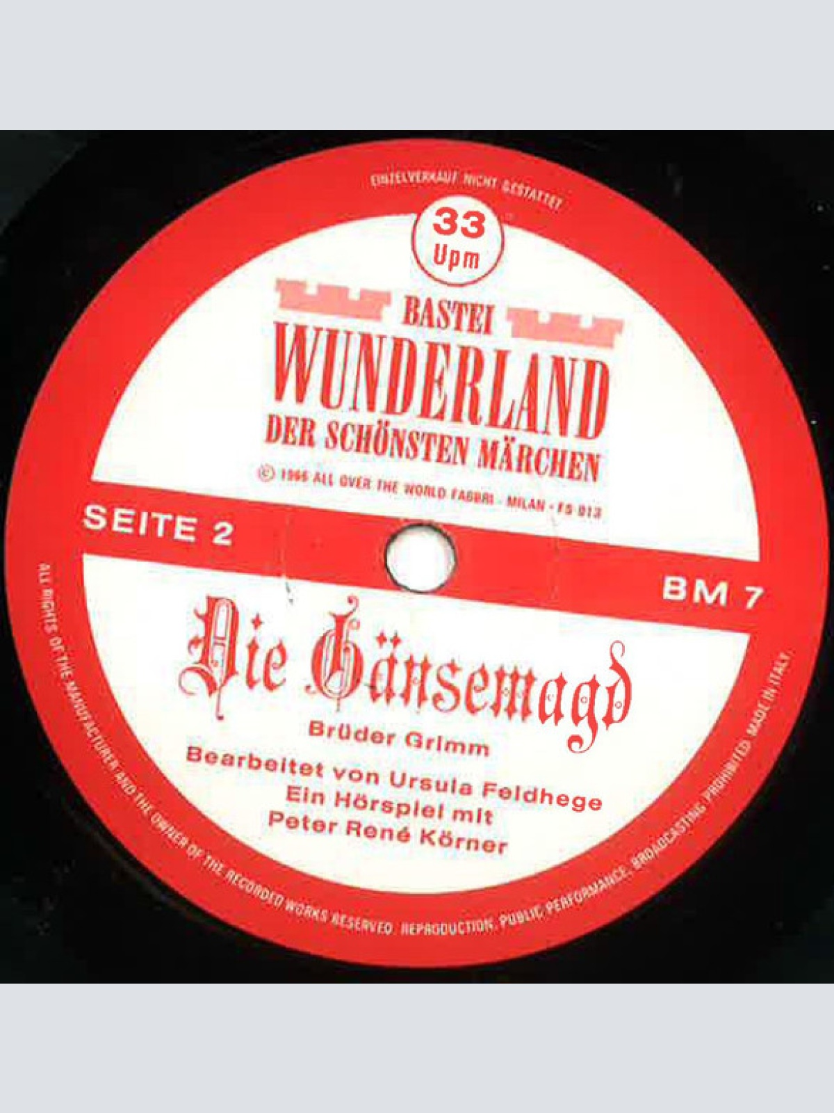 Vinyl / Peter René Körner - Die Gänsemagd