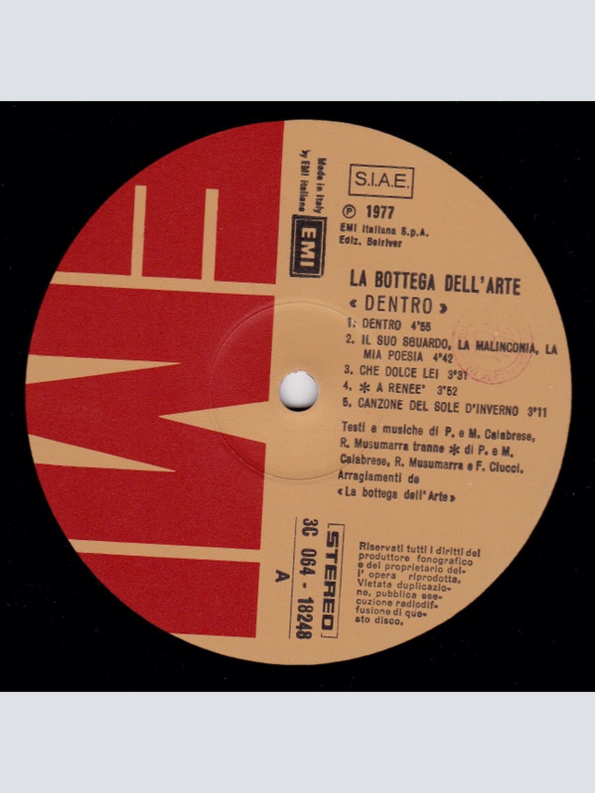 Vinyl / La Bottega Dell'Arte - Dentro